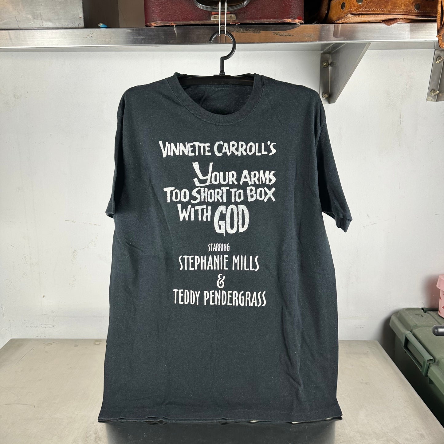 Vintage 90s Your Arms Too Short to Box with God Gospel Musical Single Stitch T-shirt