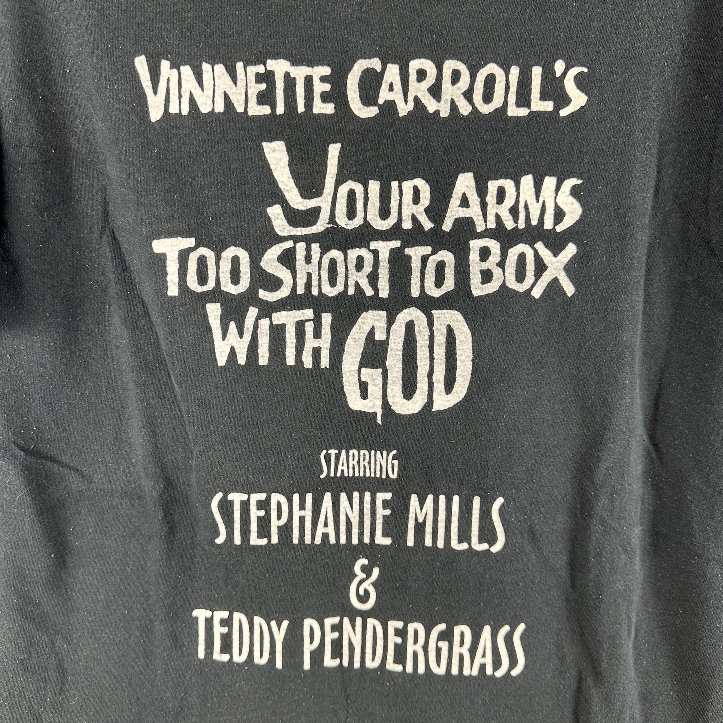 Vintage 90s Your Arms Too Short to Box with God Gospel Musical Single Stitch T-shirt