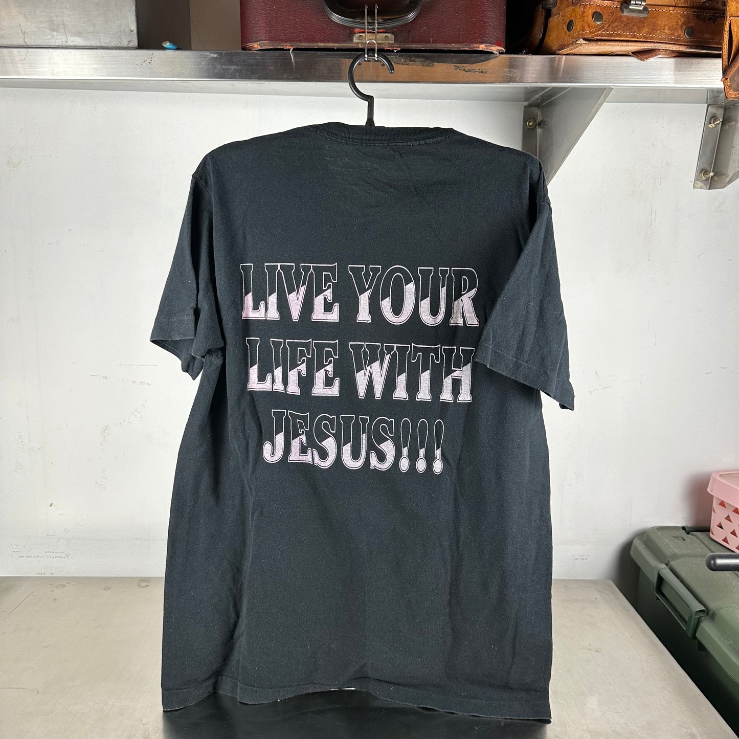 Vintage 90s Your Arms Too Short to Box with God Gospel Musical Single Stitch T-shirt