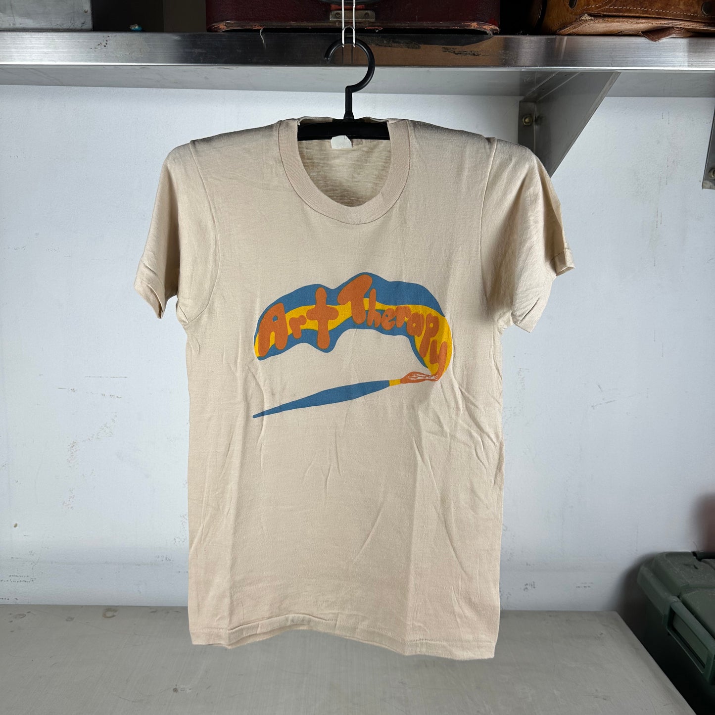 Vintage 70s 80s Art Therapy Painting Graphic Single Stitch T-shirt