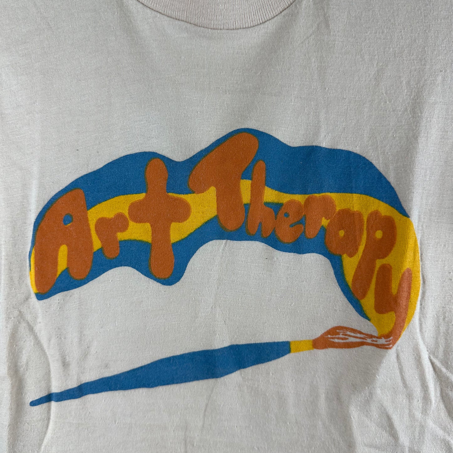 Vintage 70s 80s Art Therapy Painting Graphic Single Stitch T-shirt