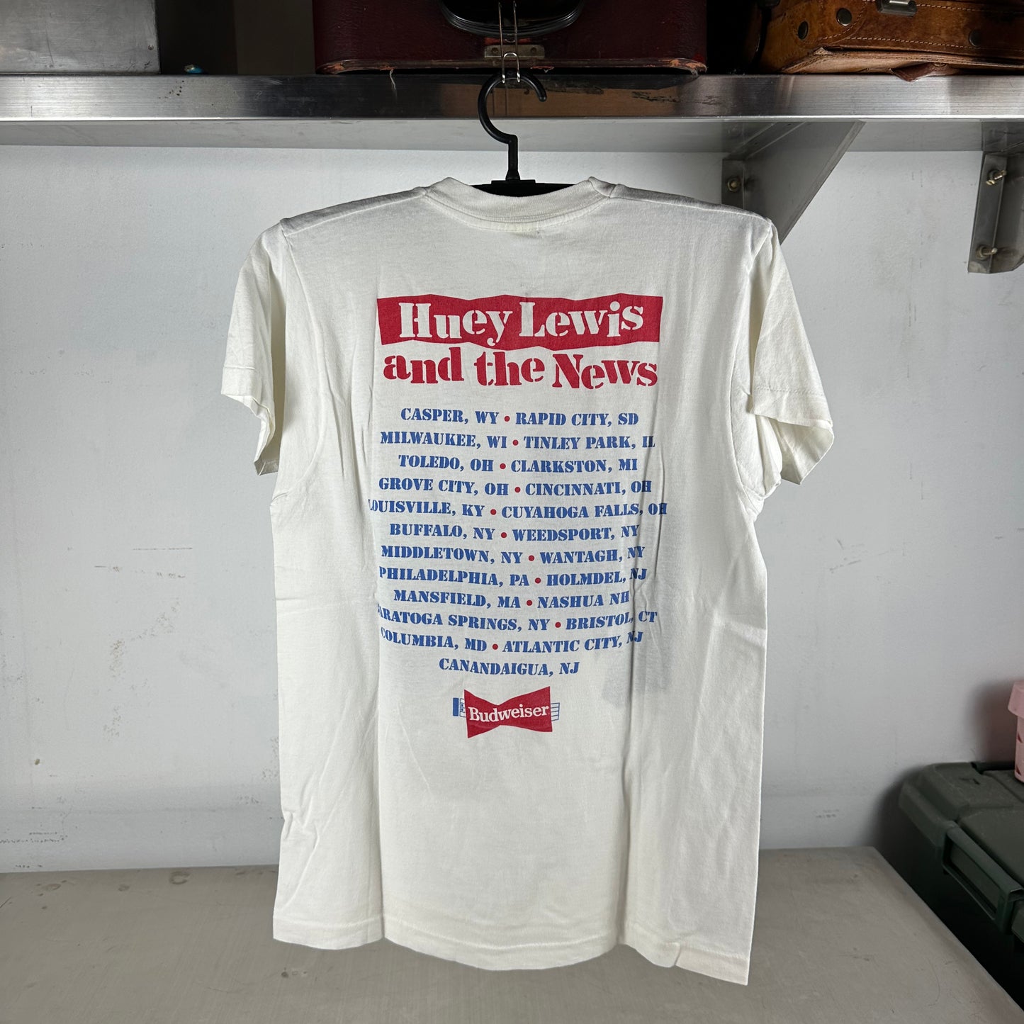 Vintage 1991 Huey And The News Hard At Play Tour Concert Single Stitch T-shirt