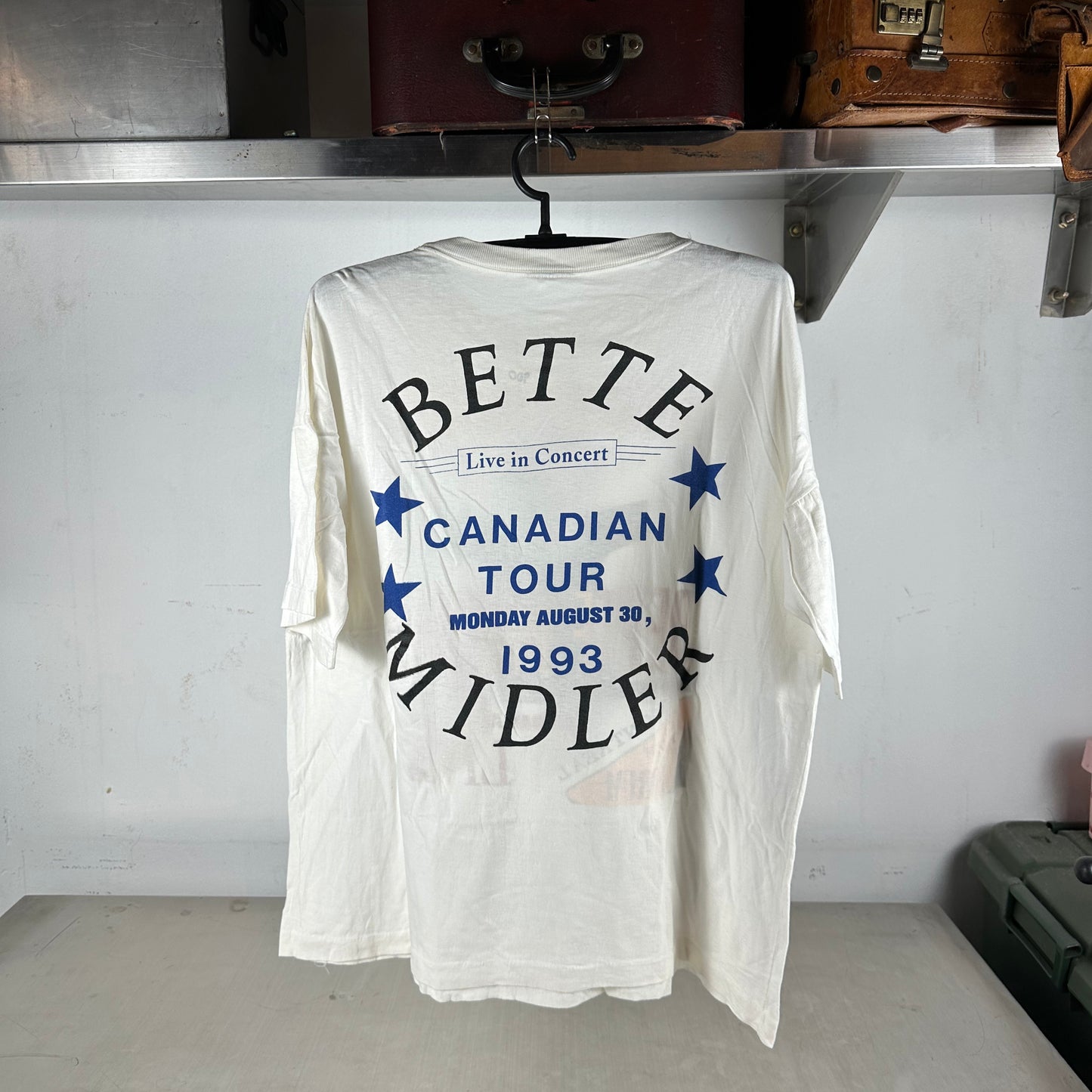 Vintage 1993 Bette Midler Live Concert Canadian Tour Single Stitch T-shirt
