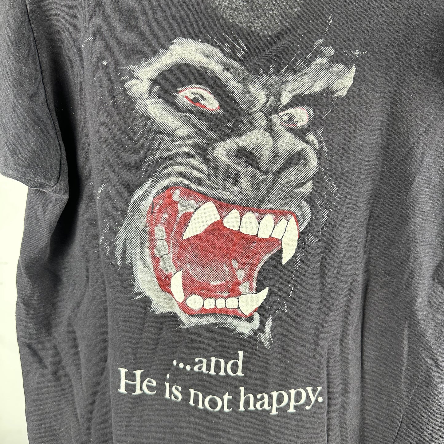 Vintage 1986 King Kong Lives and He is Not Happy Single Stitch T-shirt