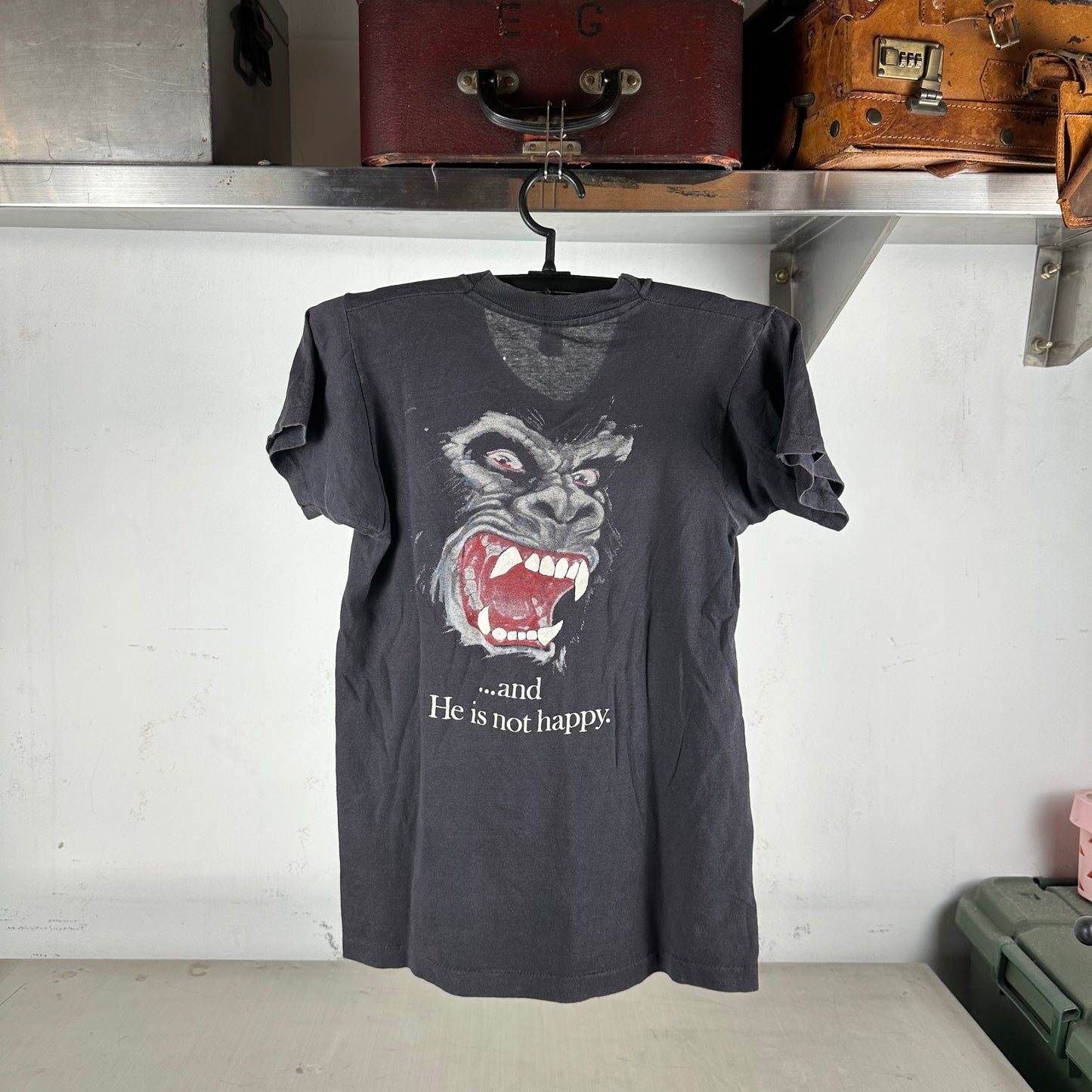 Vintage 1986 King Kong Lives and He is Not Happy Single Stitch T-shirt
