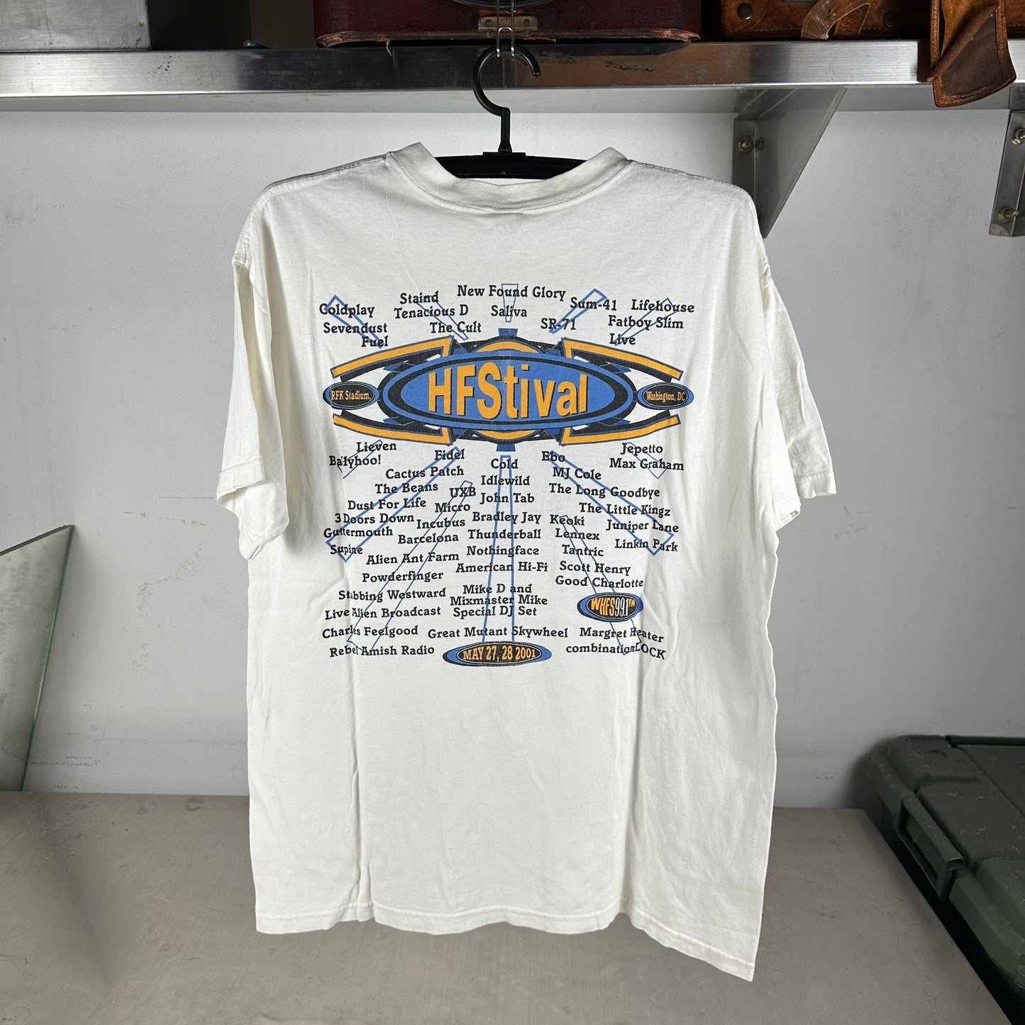 Vintage 2001 HFStival Concert Coldplay Fuel New Found Glory T-Shirt