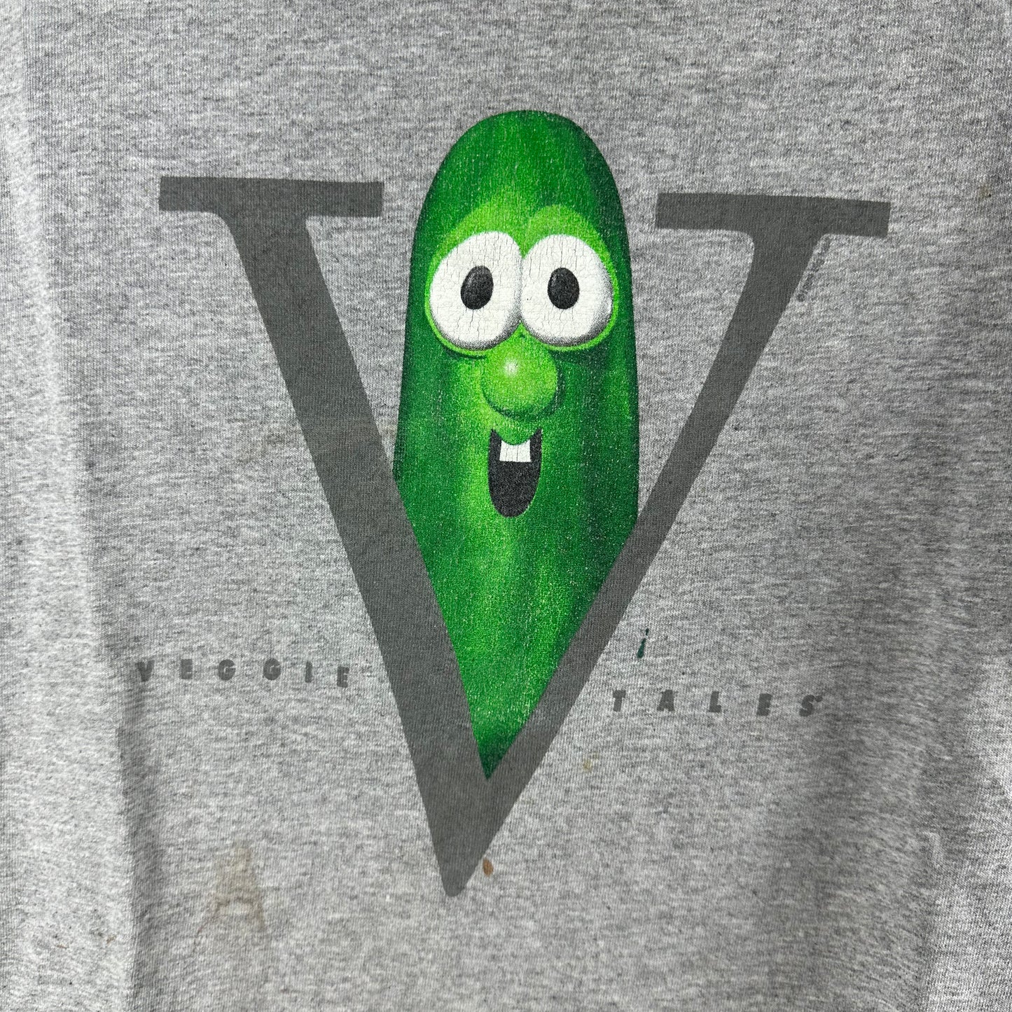Vintage 90s VeggieTales Cartoon TV Show Graphic Promo T-shirt