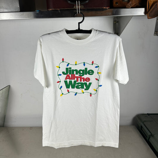 Vintage 1996 Jingle All The Way Arnold Schwarzenegger Movie Promo T-Shirt