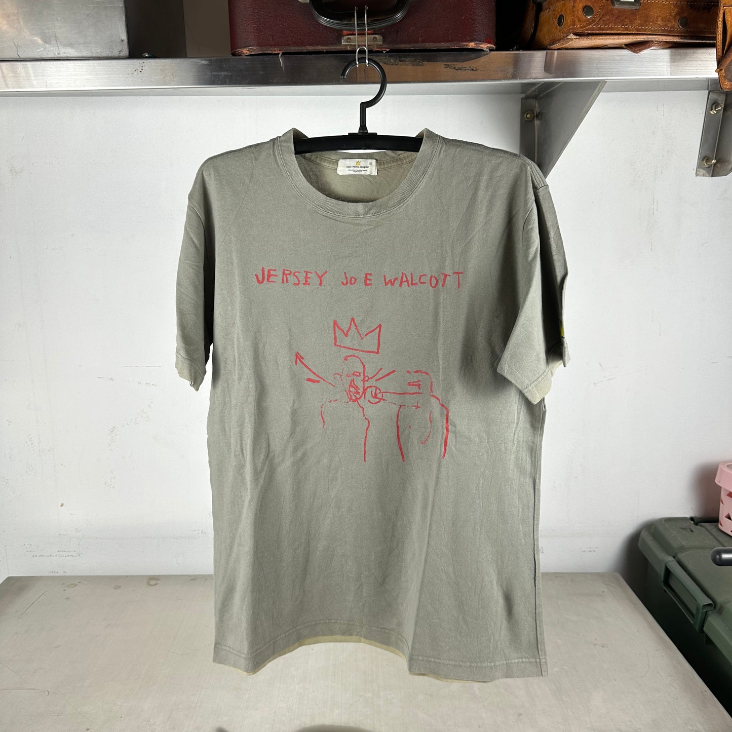 Vintage Jean Michel Basquiat Jersey Joe Walcott Artwork Graphic T-shirt