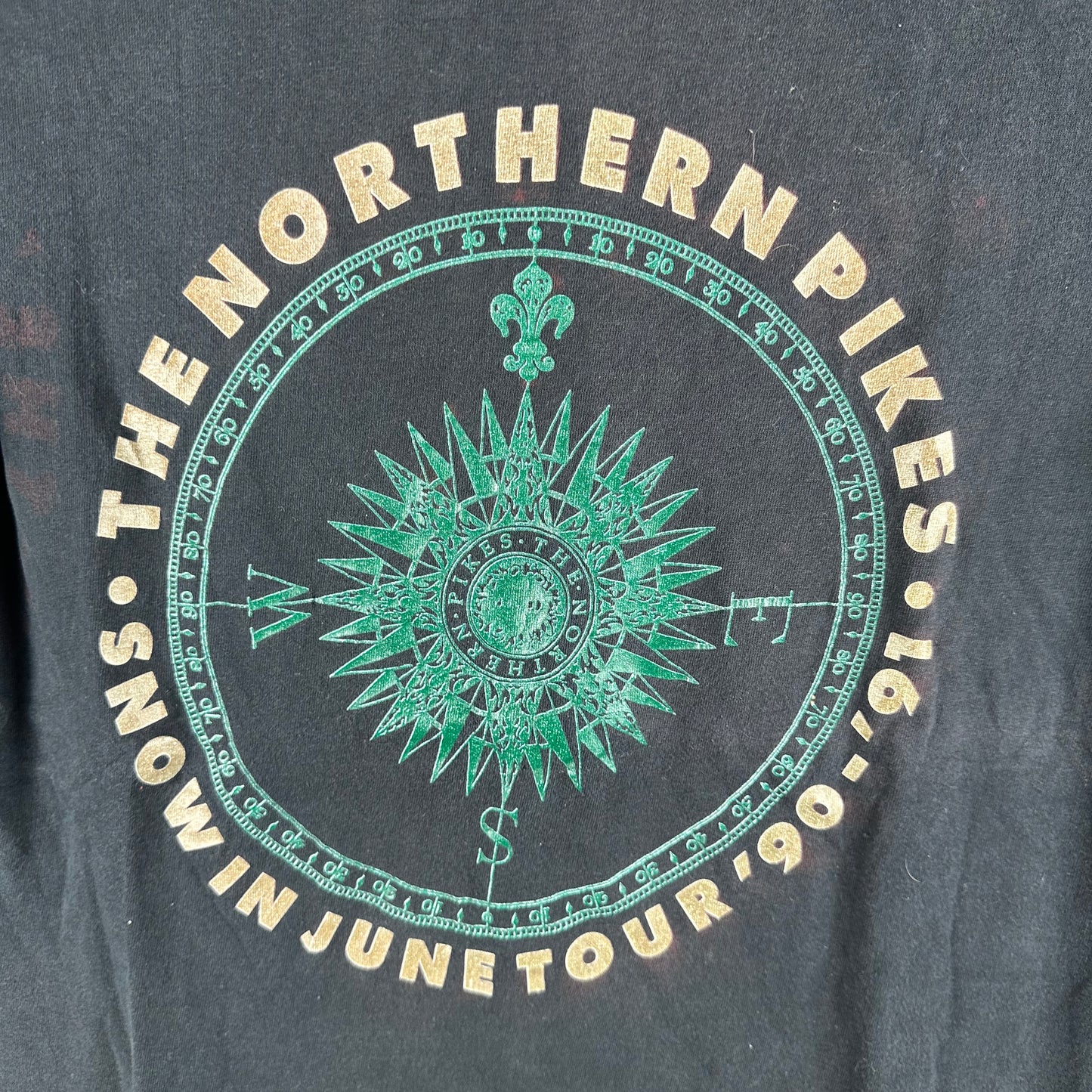Vintage 1990-91 The Northern Pikes Snow in June Tour Single Stitch T-Shirt