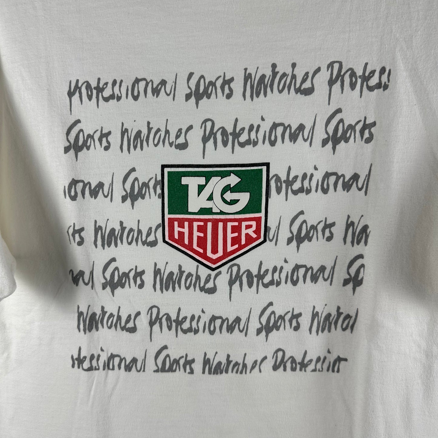 Vintage 90s Tag Heuer Professional Sports Watches Promo Single Stitch T-shirt