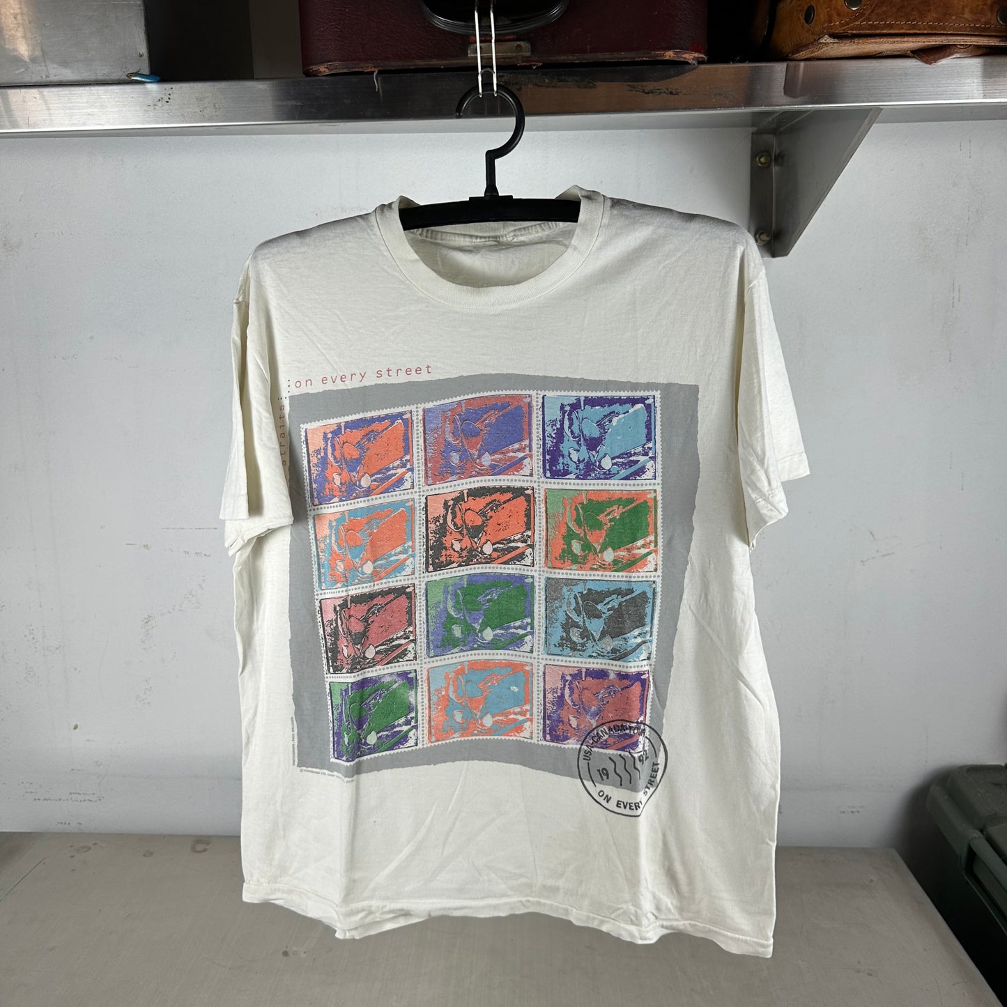 Vintage 1992 Dire Straits On Every Street European Tour Band Single Stitch T-shirt