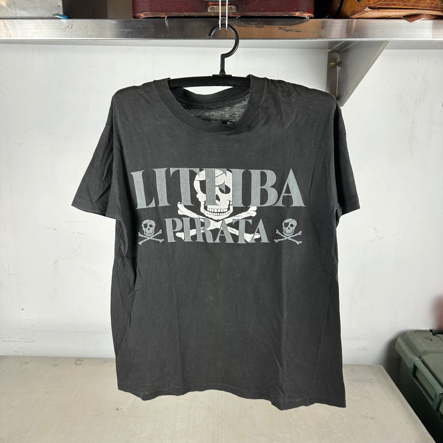 Vintage 90s Litfiba Pirata El Diablo Italian Rock Band Single Stitch T-shirt