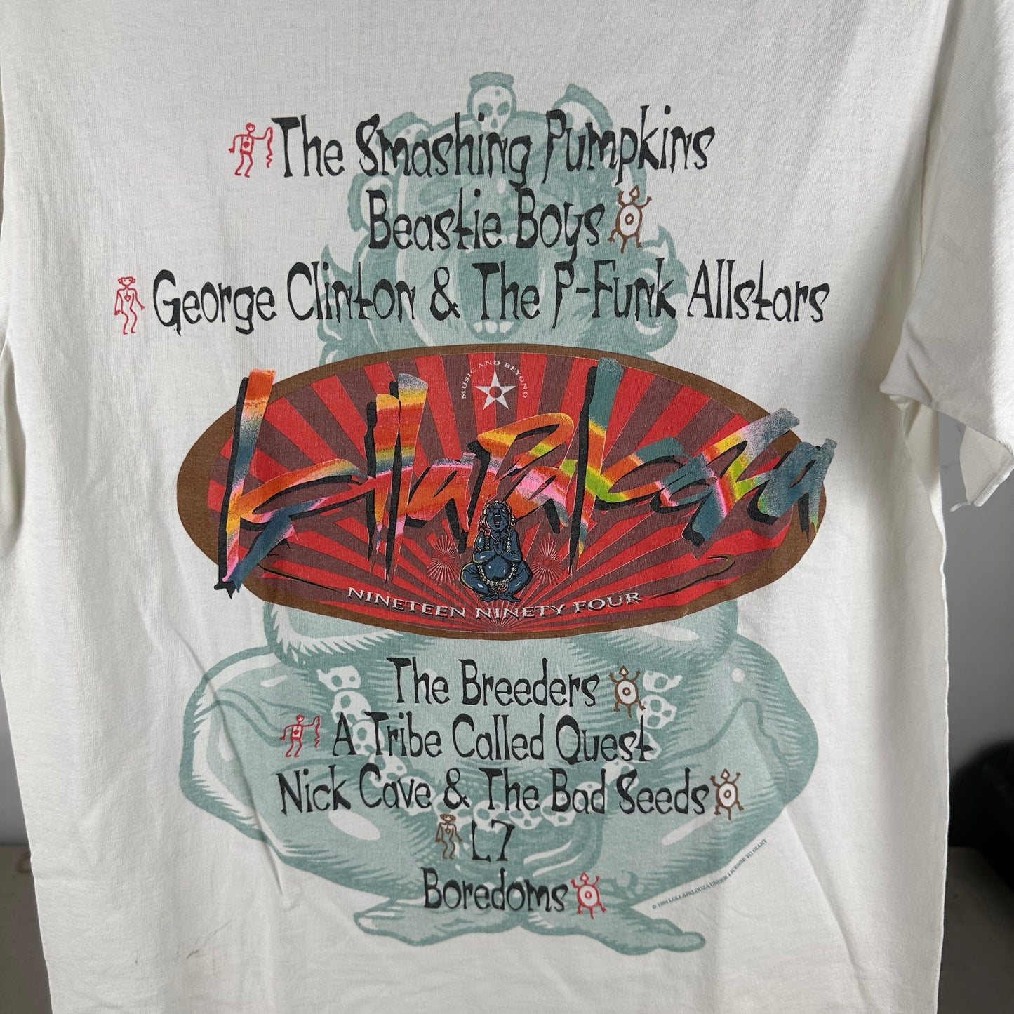 Vintage 1994 Lollapalooza Music Festival A Tribe Called Quest Beastie Boys T-Shirt