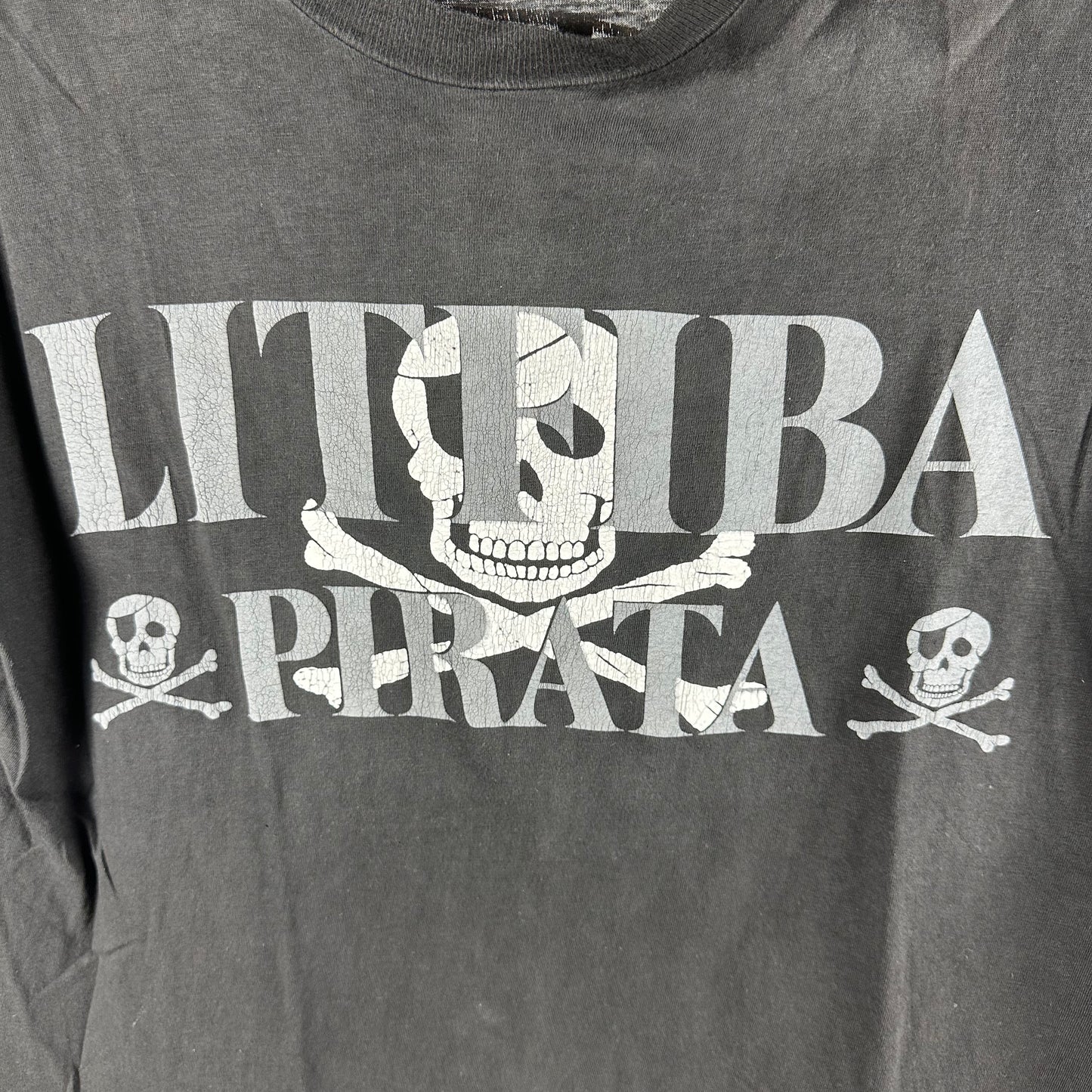 Vintage 90s Litfiba Pirata El Diablo Italian Rock Band Single Stitch T-shirt