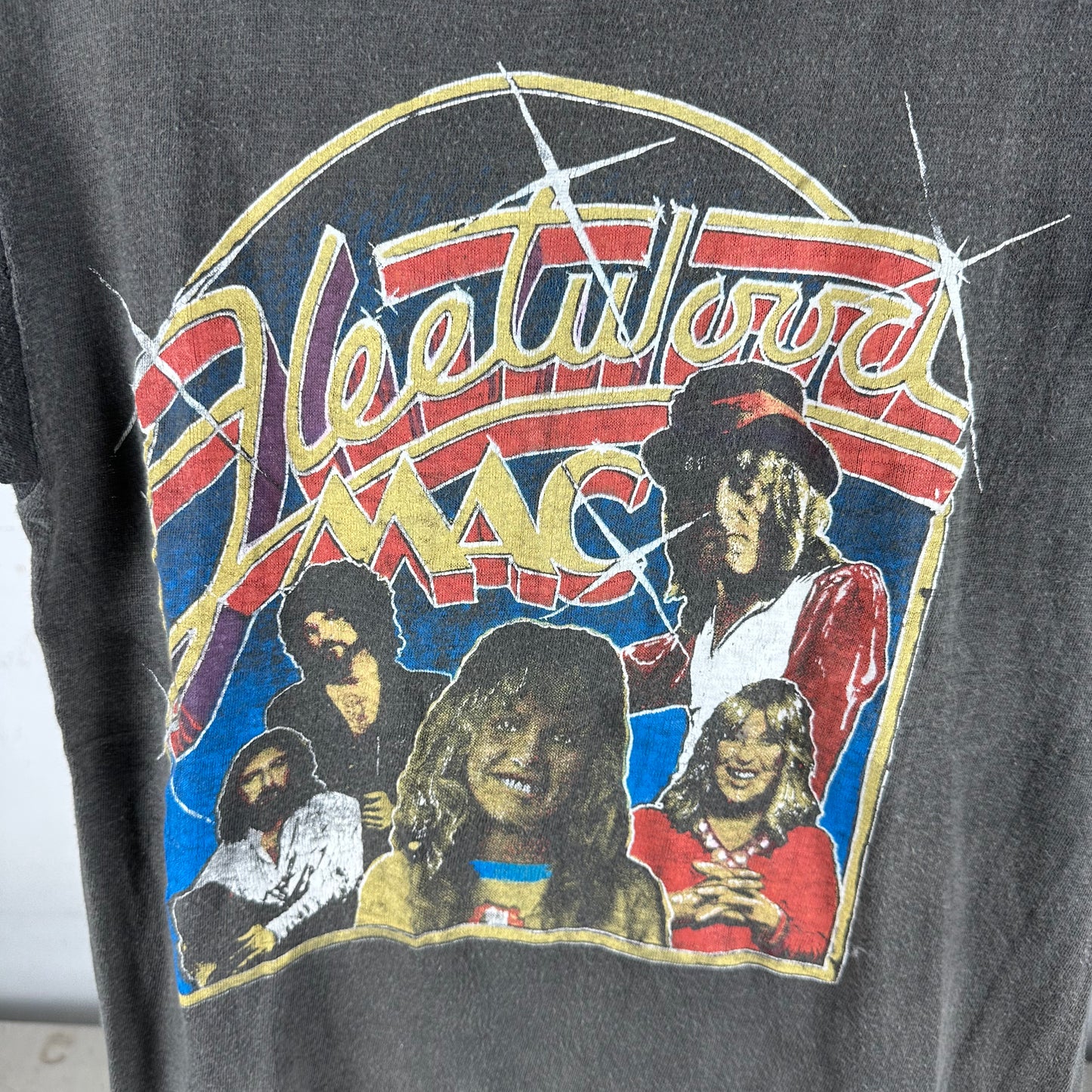 Vintage 70s Fleetwood Mac Double Sided Graphic Single Stitch T-Shirt