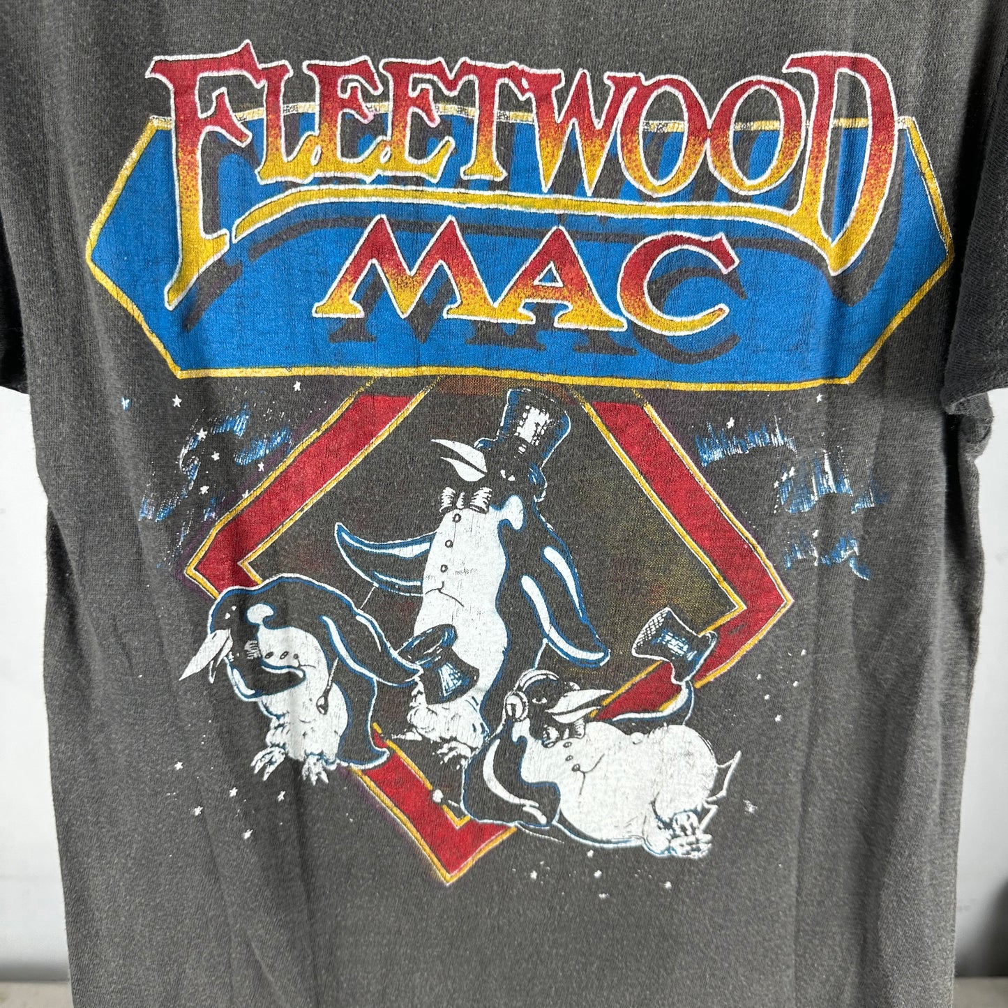 Vintage 70s Fleetwood Mac Double Sided Graphic Single Stitch T-Shirt