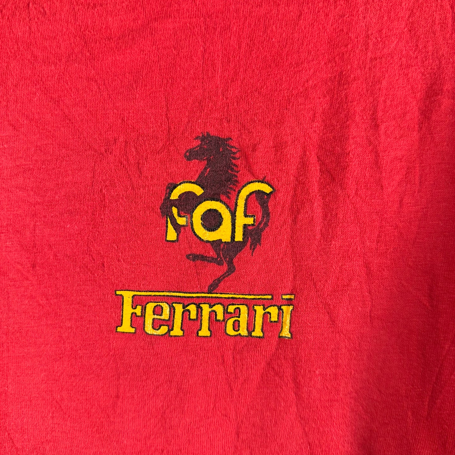 Vintage 90s Ferrari FAF Dealer Promo Single Stitch T-shirt