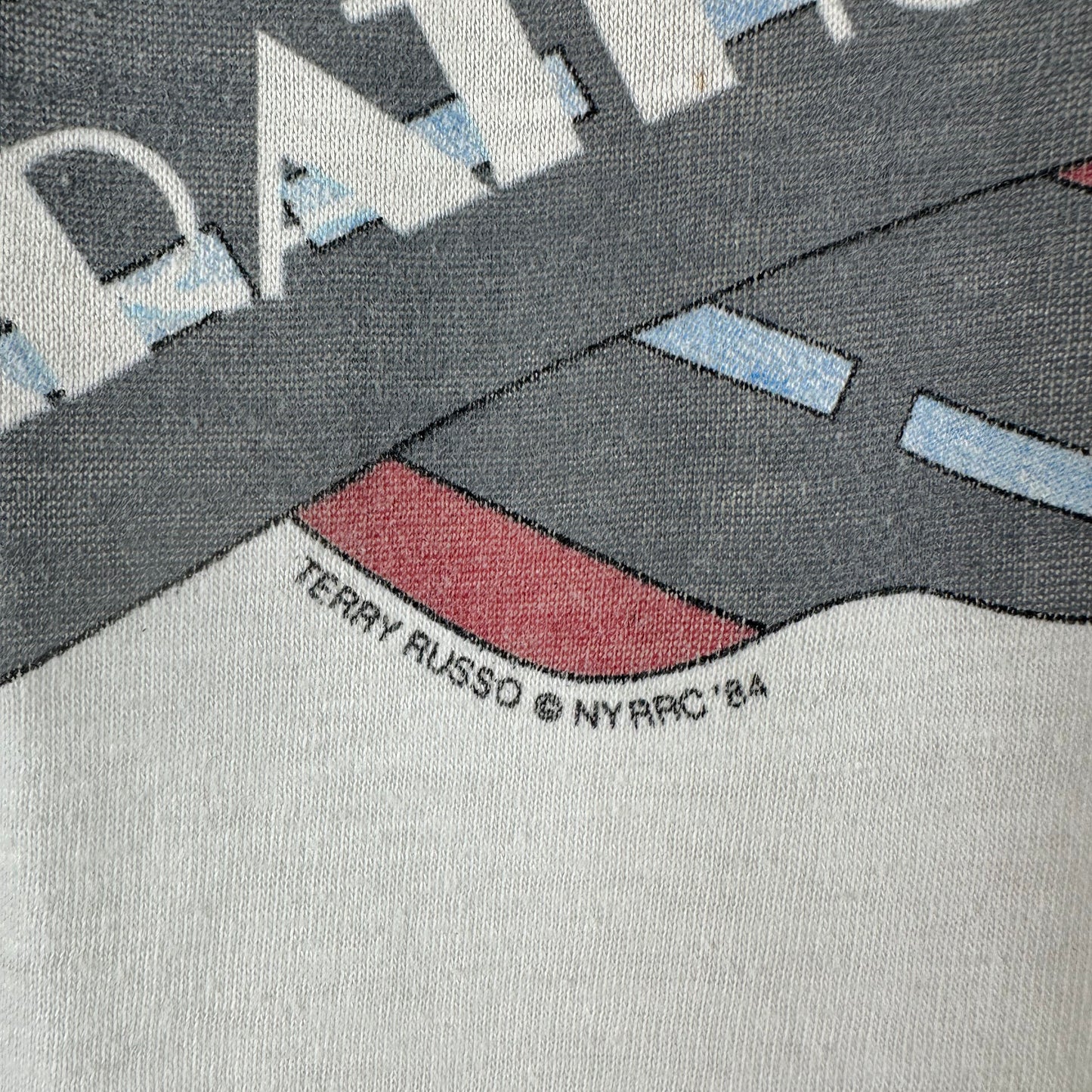 Vintage 1984 NYRRC New York City Marathon Running Graphic Single Stitch T-shirt