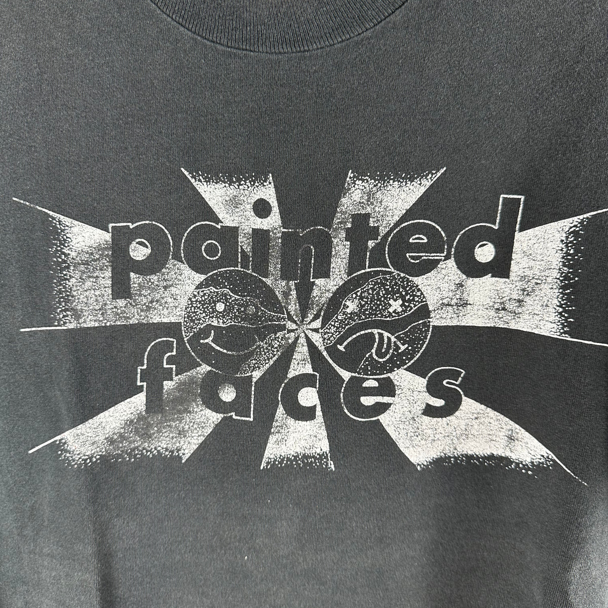 Vintage 90s Painted Faces Graphic Single Stitch T-shirt