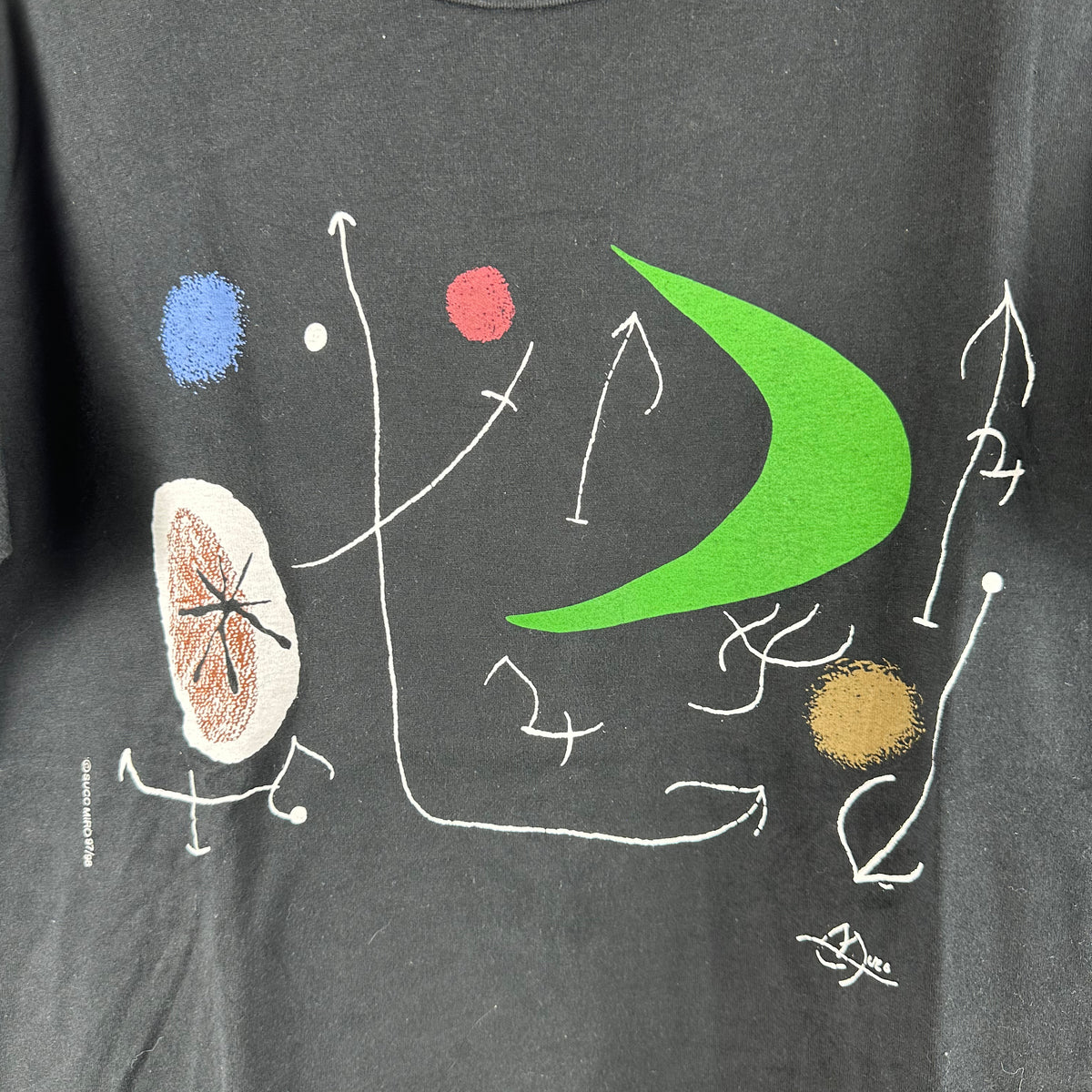 Vintage 1997/98 Joan Miro Abstract Artwork Single Stitch T-shirt