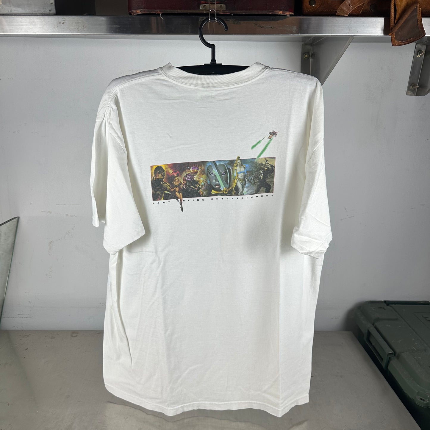 Vintage 2000s Sony Online Entertainment Video Game Promo T-Shirt