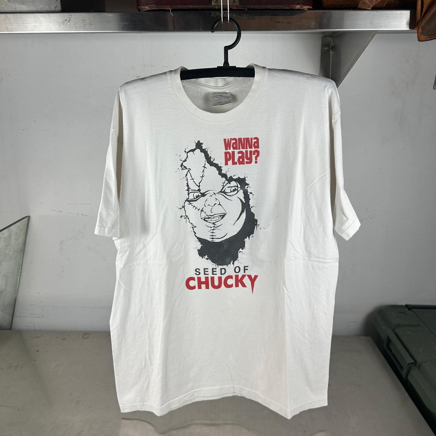 Vintage 2000s Seed of Chucky Wanna Play? Movie Promo T-Shirt