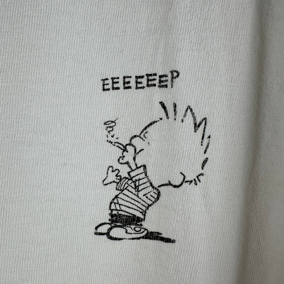 Vintage 90s Calvin and Hobbes Weed Marijuana Parody Single Stitch T-shirt