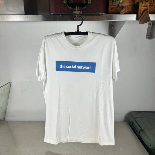 2010 The Social Network Box Logo Facebook Movie Promo T-Shirt