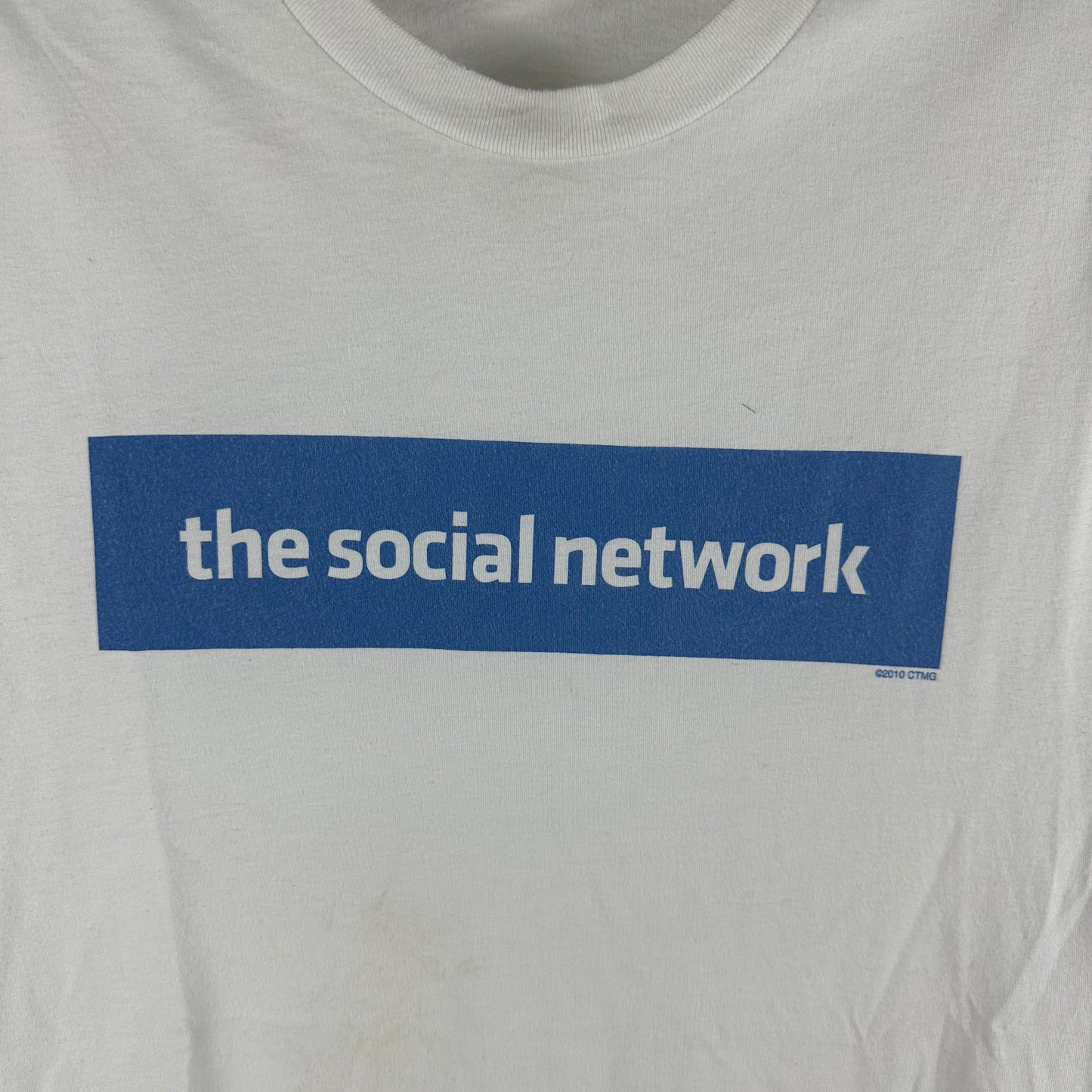 2010 The Social Network Box Logo Facebook Movie Promo T-Shirt