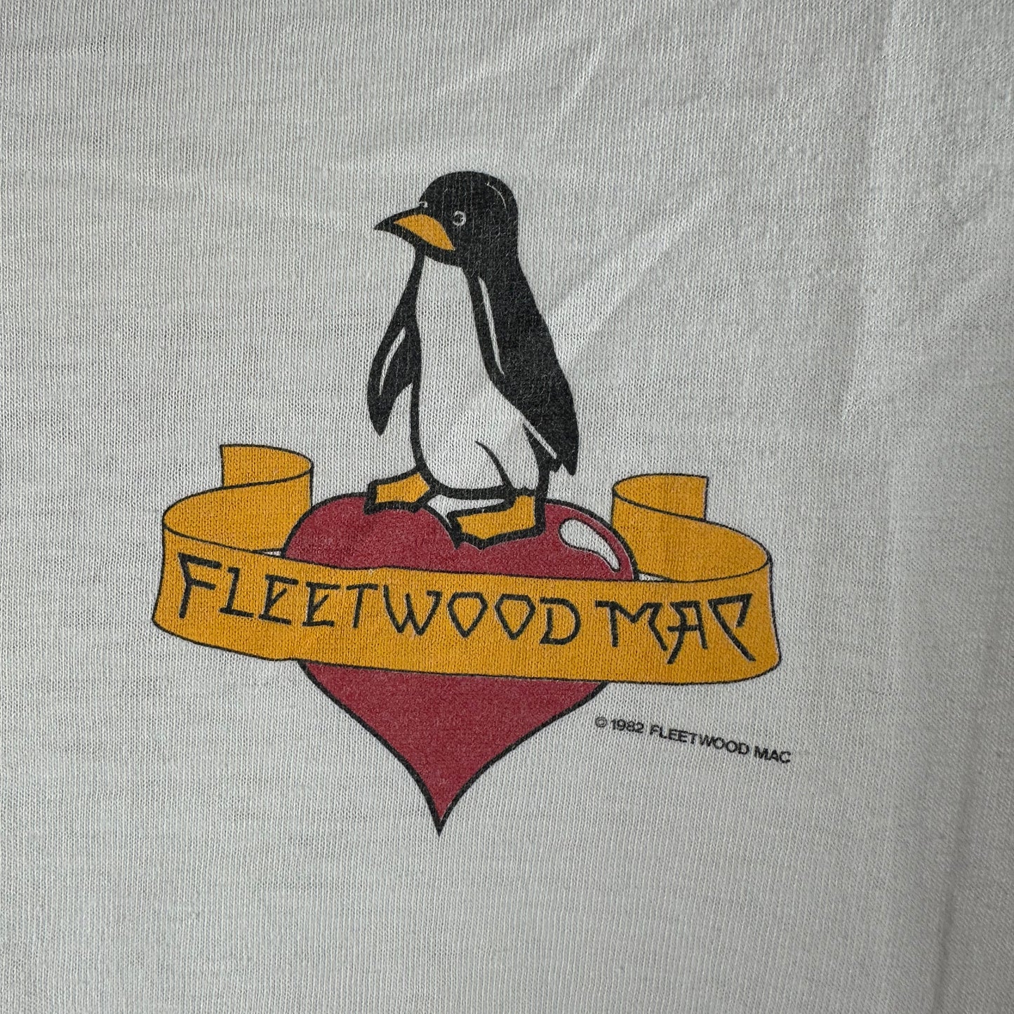 Vintage 1982 Fleetwood Mac Mirage Tour Concert Single Stitch Ringer T-shirt