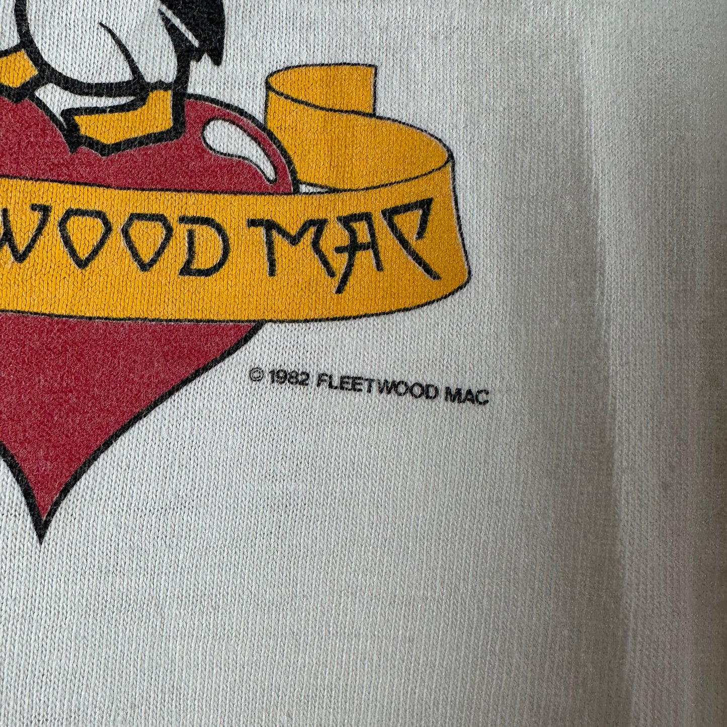 Vintage 1982 Fleetwood Mac Mirage Tour Concert Single Stitch Ringer T-shirt