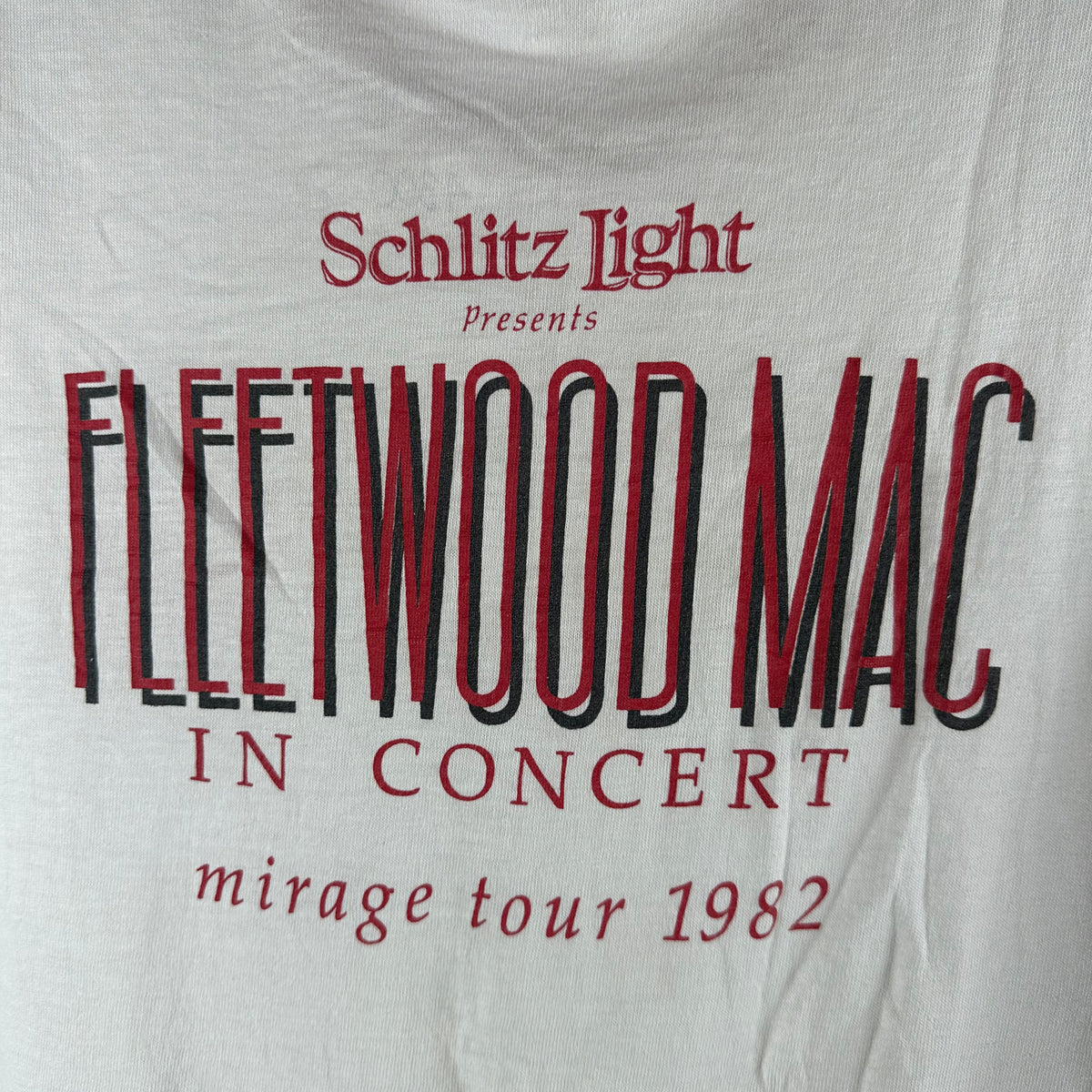 Vintage 1982 Fleetwood Mac Mirage Tour Concert Single Stitch Ringer T-shirt
