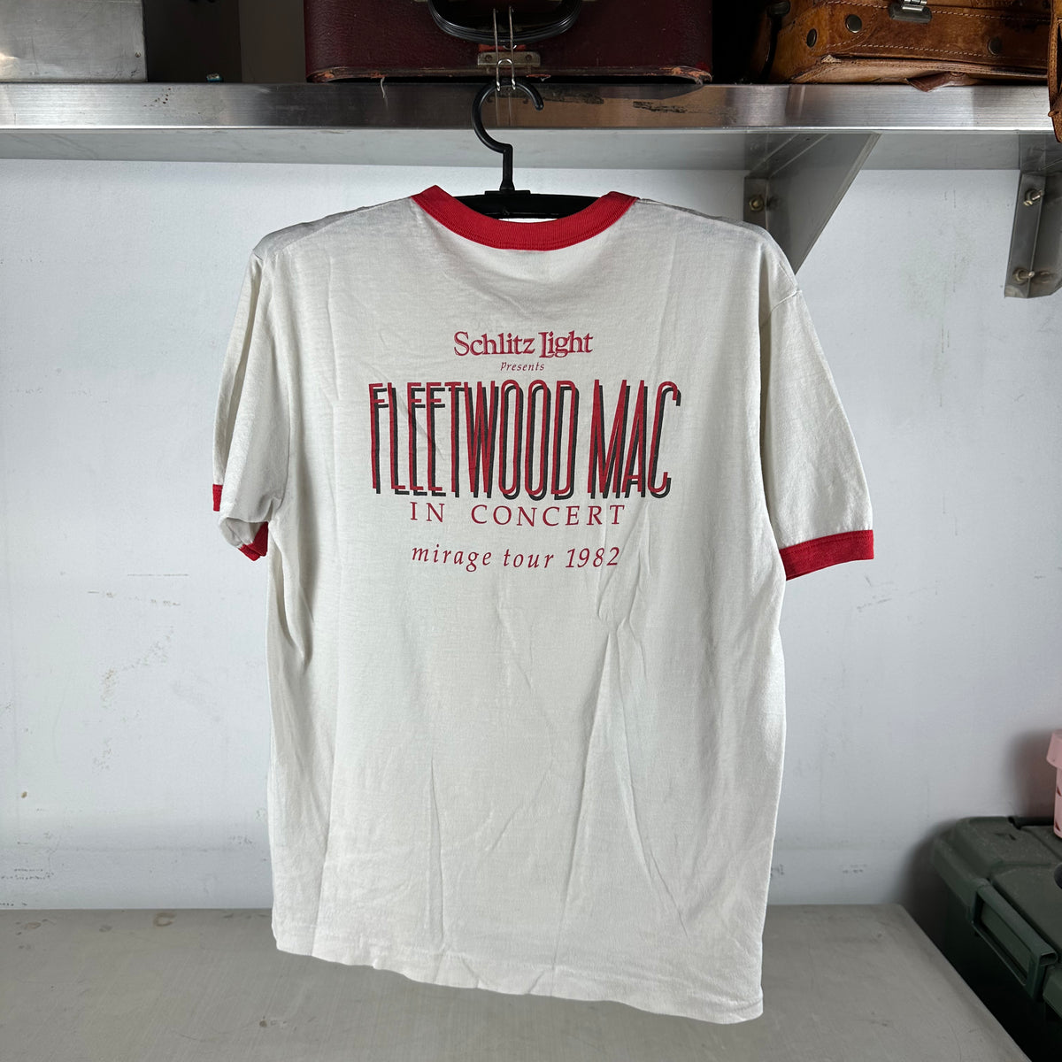 Vintage 1982 Fleetwood Mac Mirage Tour Concert Single Stitch Ringer T-shirt