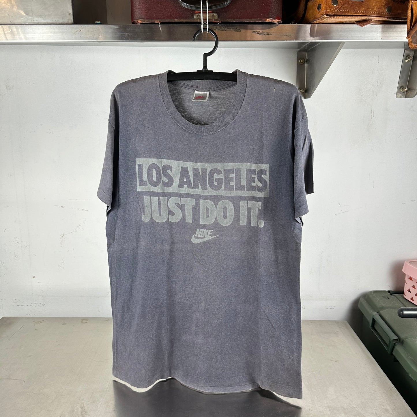 Vintage 90s Nike Los Angeles Just Do It Slogan Faded Single Stitch T-shirt