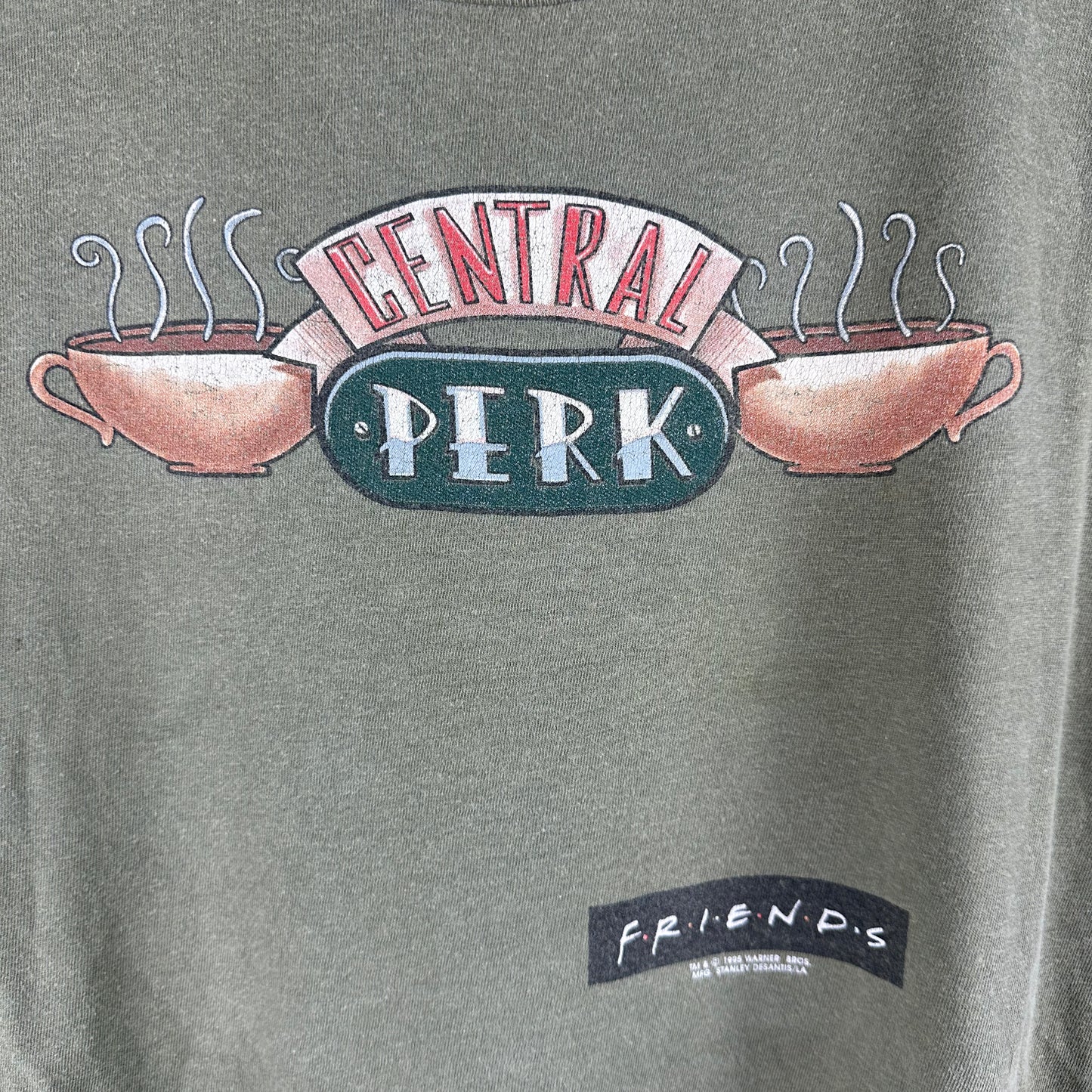Vintage 1995 Friends Central Perk Sitcom Stanley Desantis T-Shirt