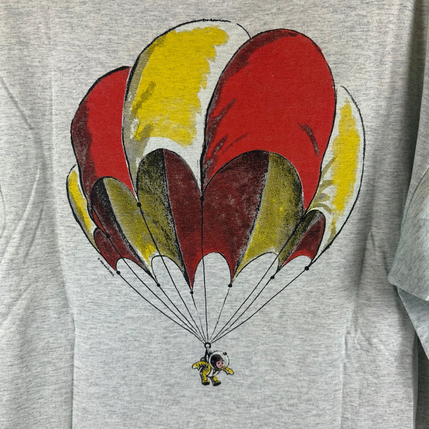 Vintage 1995 Curious George Monkey The First Space Monkey T-Shirt