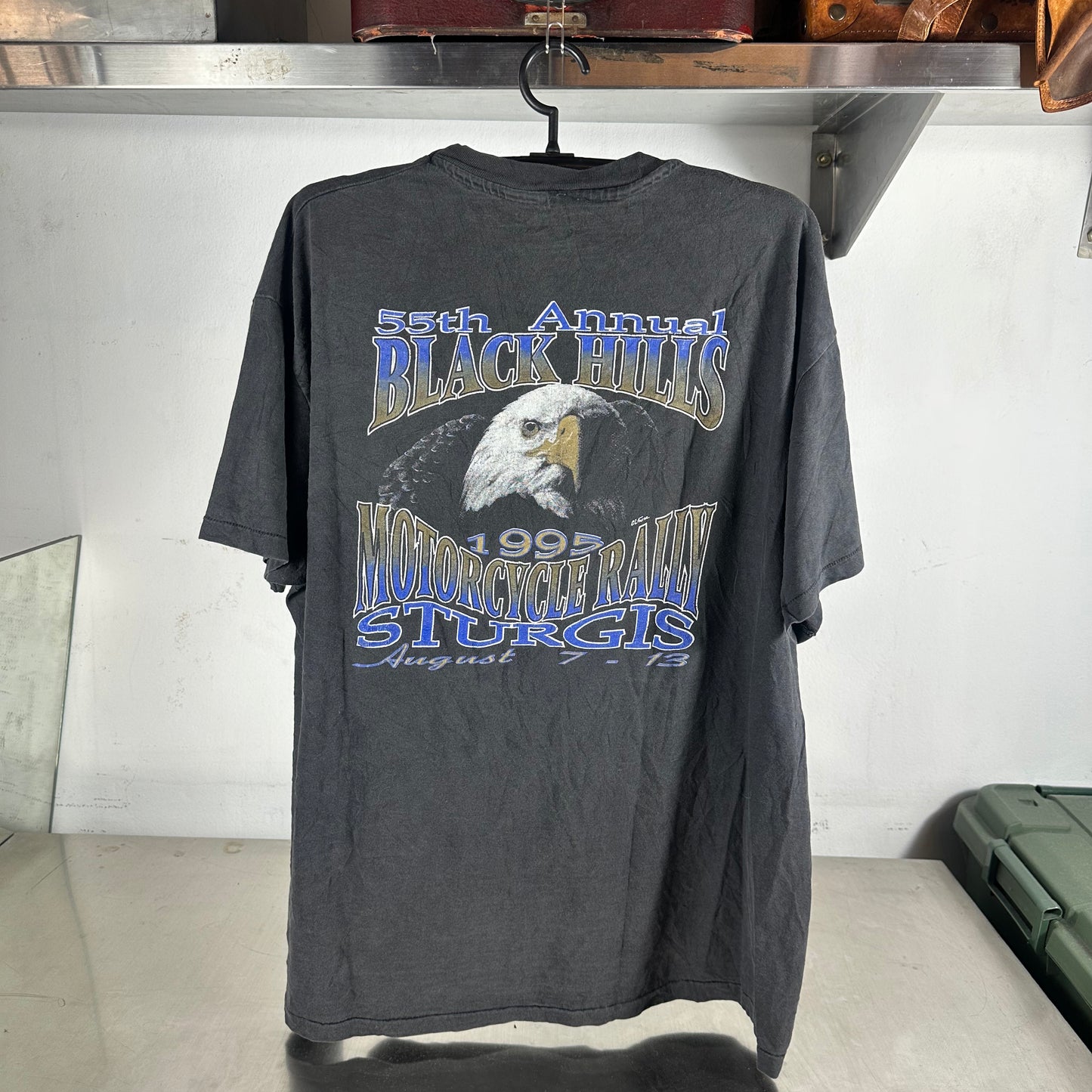 Vintage 1995 Sturgis Black Hills Motor Classic Eagle Single Stitch T-Shirt