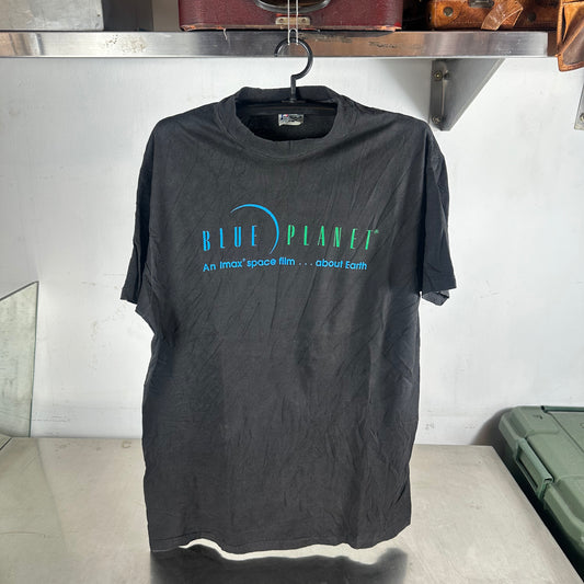Vintage 1990 Blue Planet Imax Space Film Promo Single Stitch T-Shirt