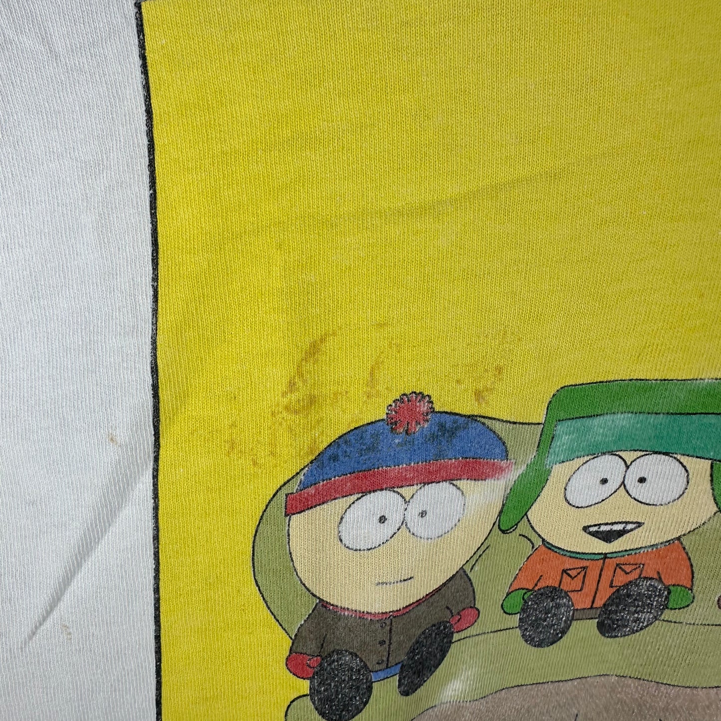 Vintage 1998 South Park Cartoons Kick Ass! TV Show Promo T-Shirt