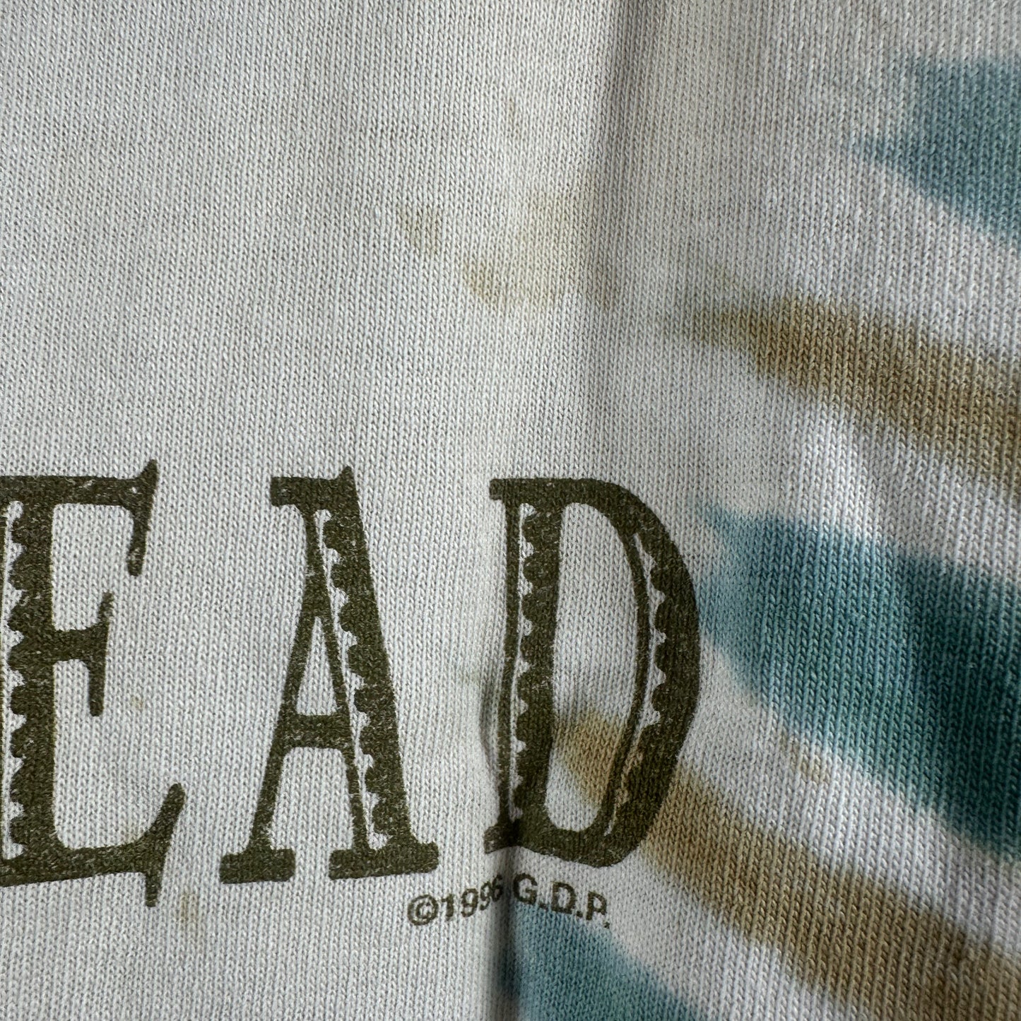 Vintage 1996 Grateful Dead Rock Band Tribute Tie-dye Graphic T-Shirt