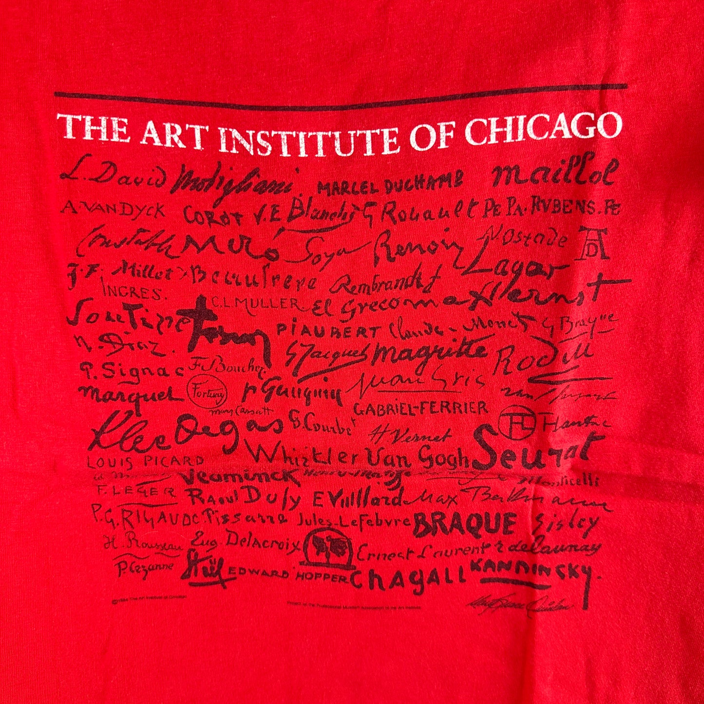 Vintage 1984 The Art Institute of Chicago Single Stitch T-Shirt