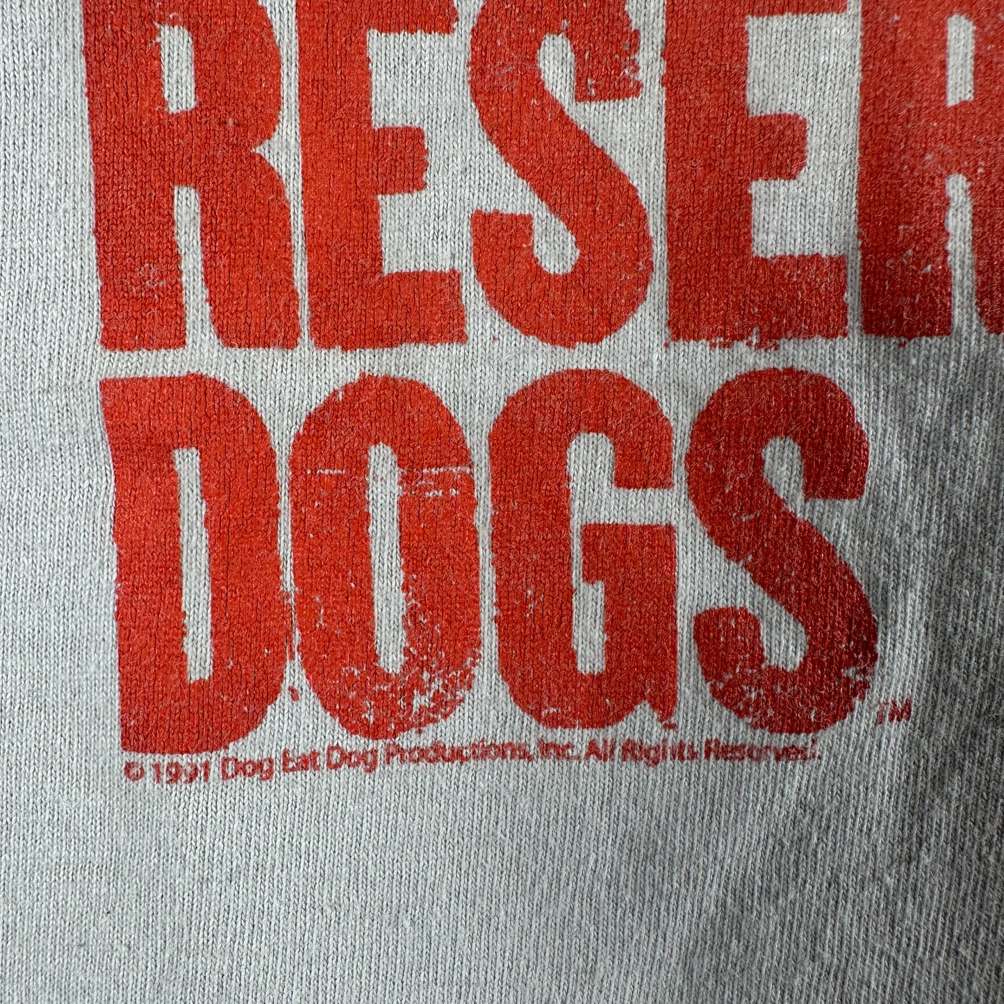 Vintage 1991 Reservoir Dogs Quentin Tarantino Movie Promo T-Shirt