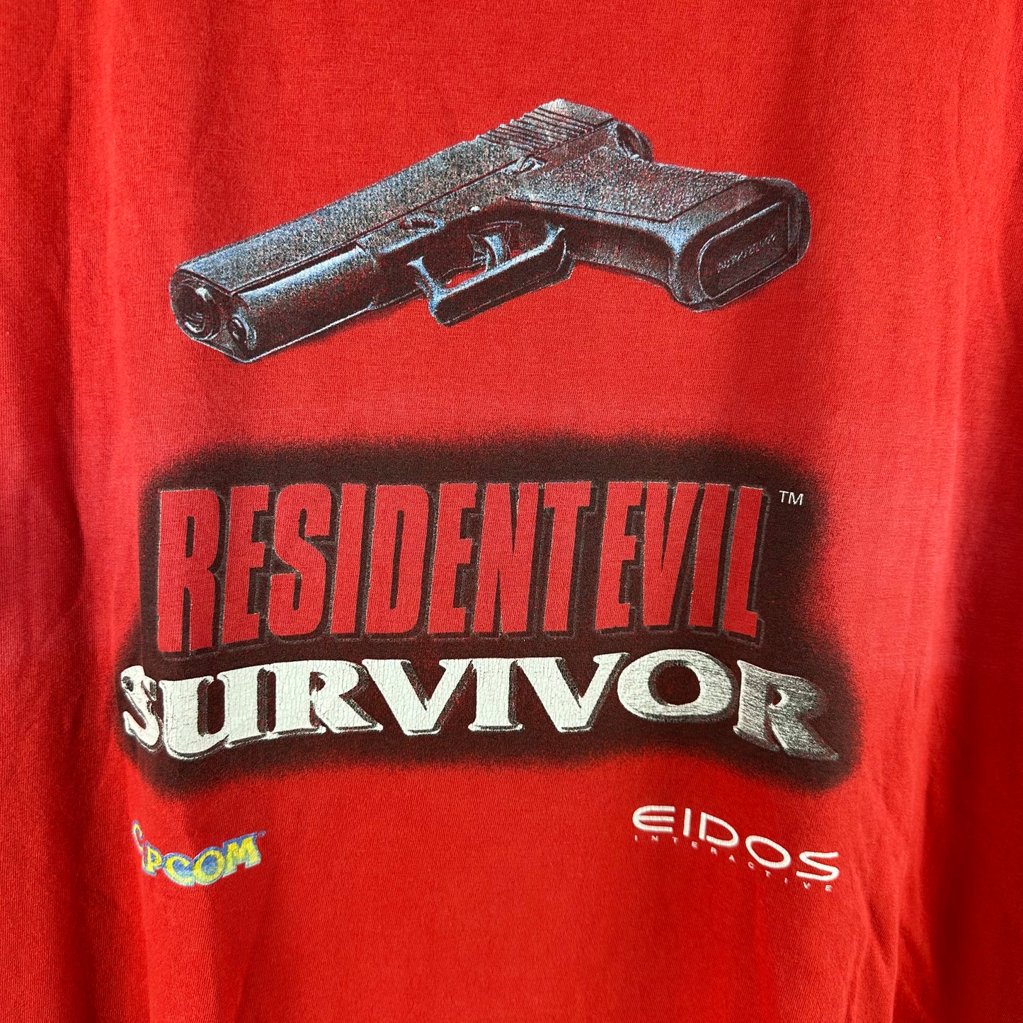 Vintage 2000 Resident Evil Survivor Capcom Video Game Promo T-Shirt