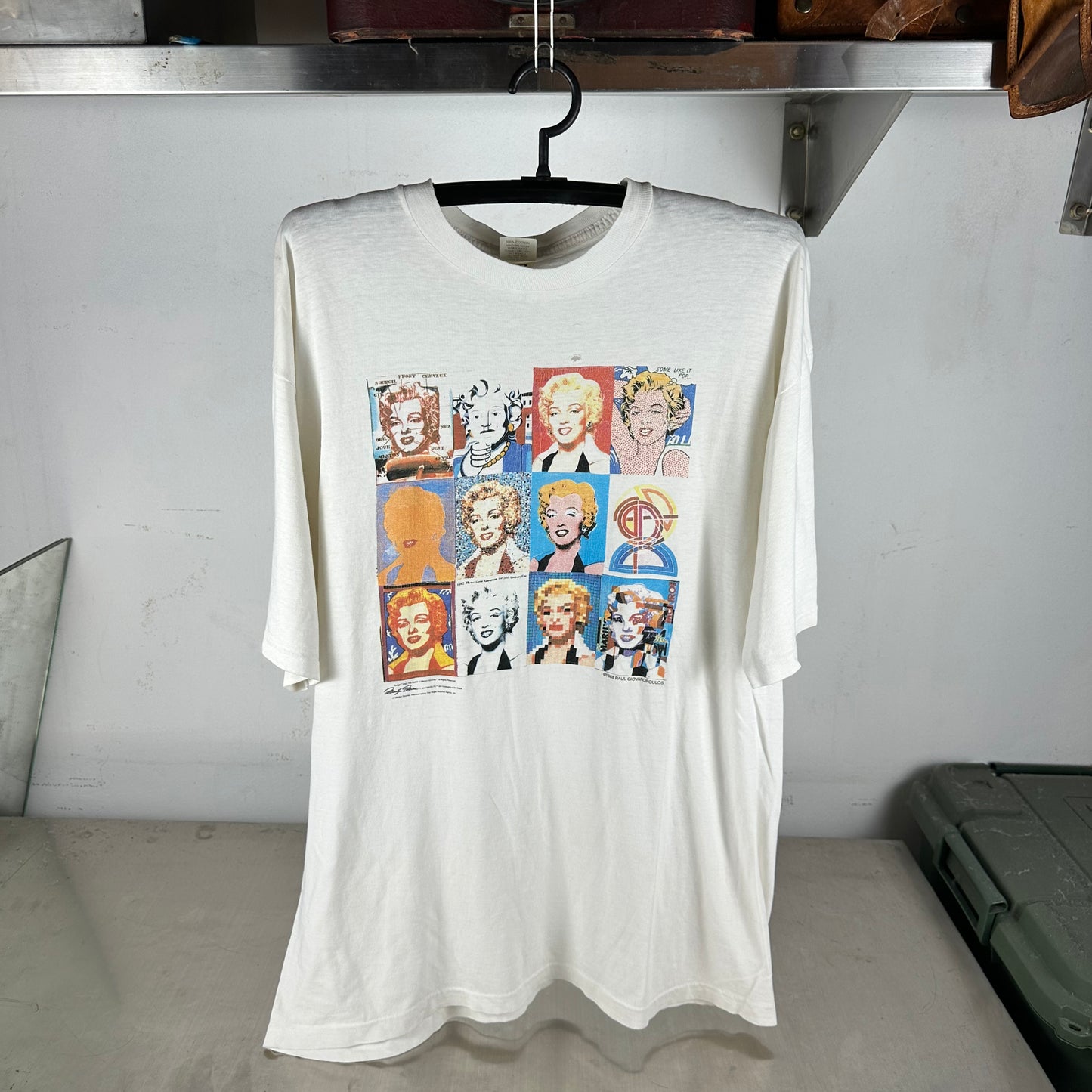 Vintage 1993 Marilyn Monroe Paul Giovanopoulos Pop Art Single Stitch T-Shirt
