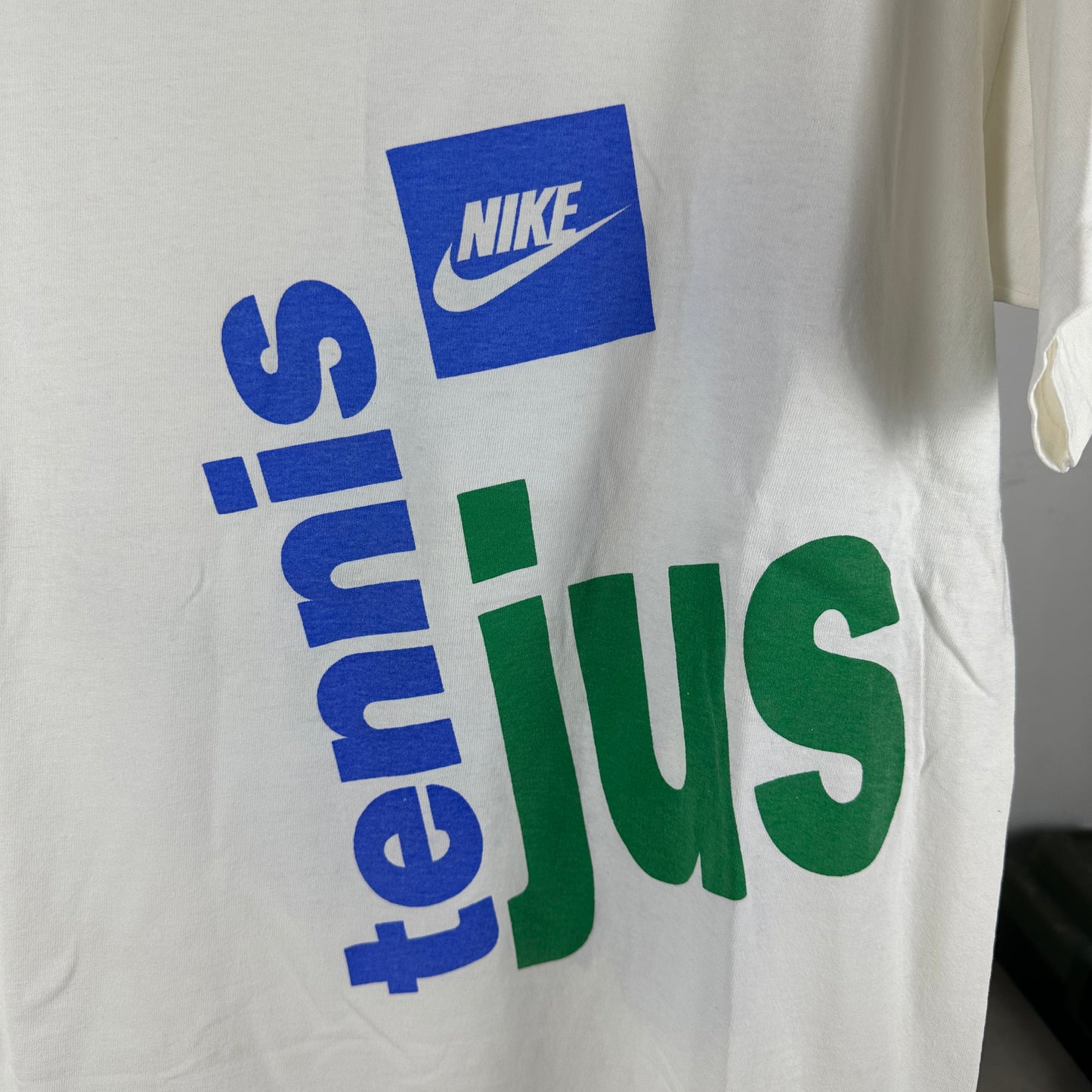 Vintage 90s Nike Tennis Just Do It Slogan Wraparound Single Stitch T-Shirt