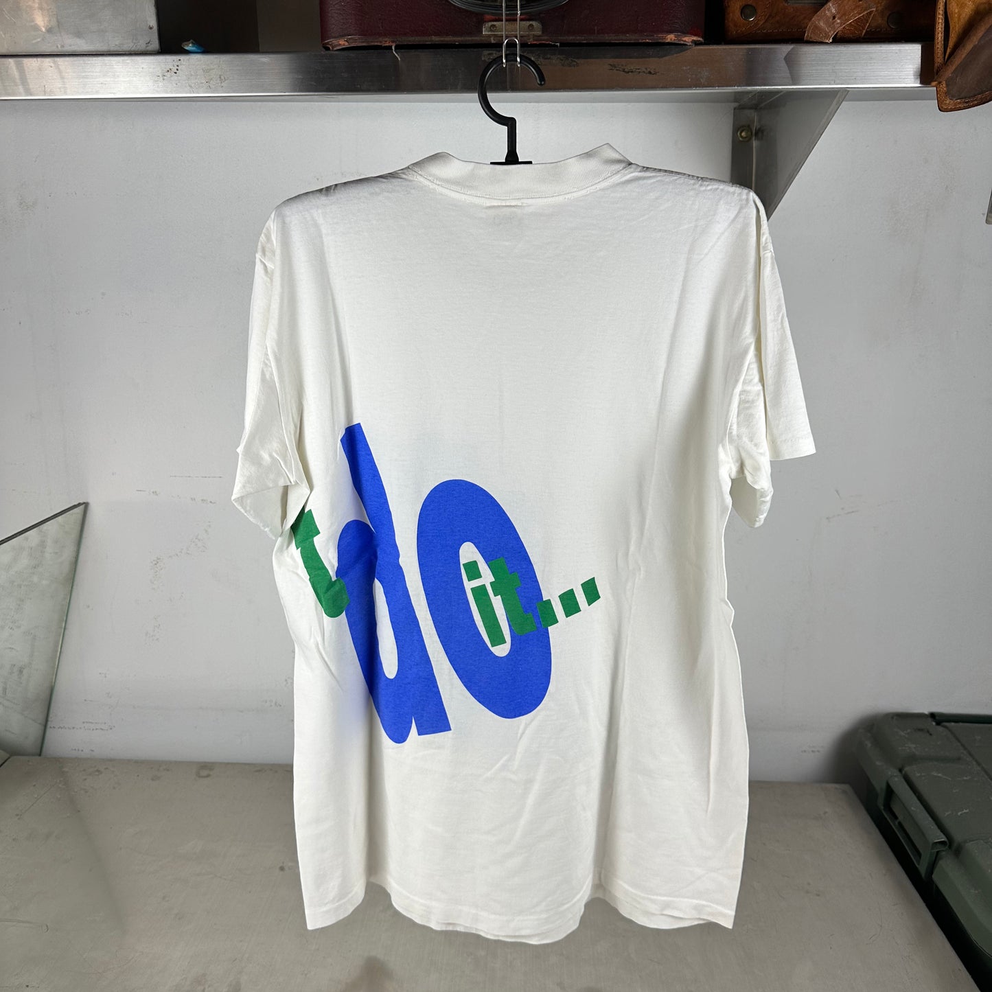 Vintage 90s Nike Tennis Just Do It Slogan Wraparound Single Stitch T-Shirt