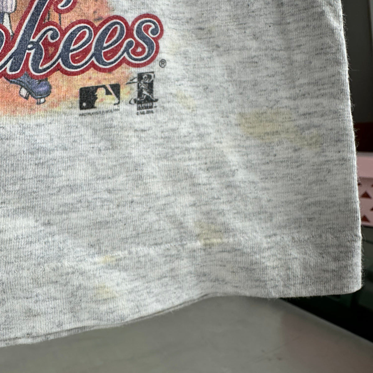 Vintage 1996 New York Yankees MLB Champions Caricature Single Stitch T-shirt