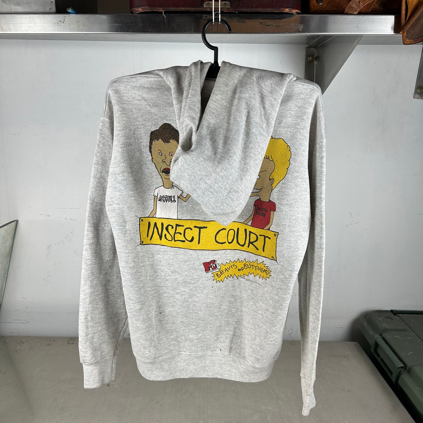 Vintage 1993 Beavis and Butthead MTV Insect Court Hoodie