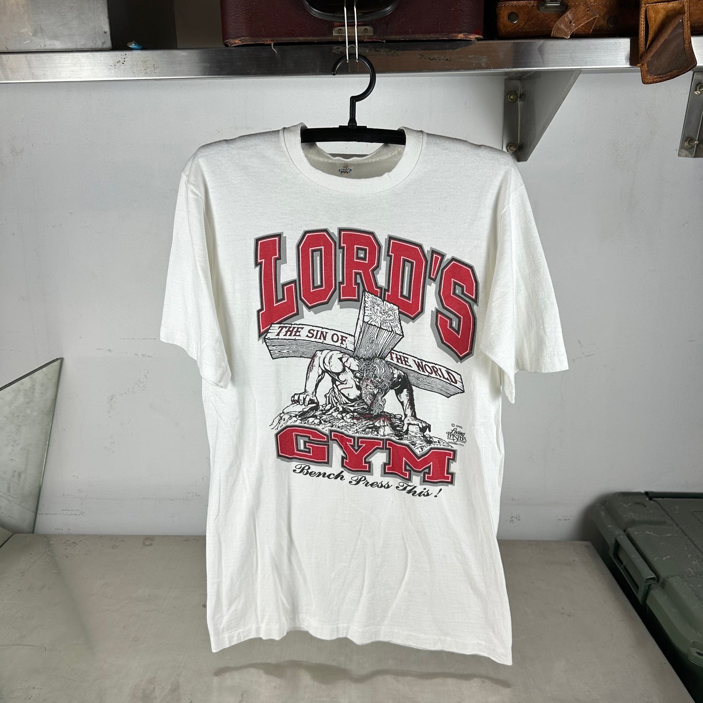 Vintage 1990 Lord's Gym Living Epistles Religious Single Stitch T-Shirt
